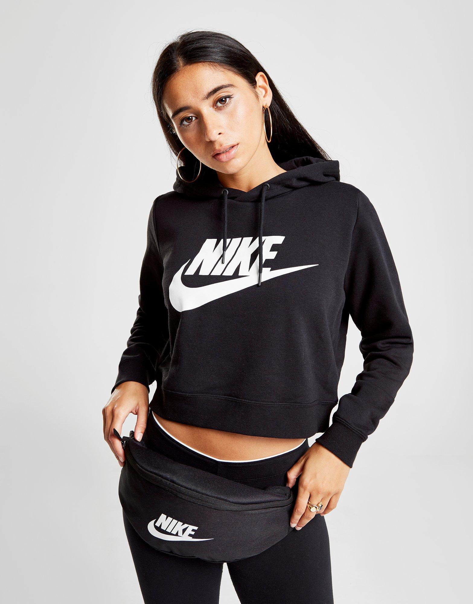 nike rally crop overhead hoodie