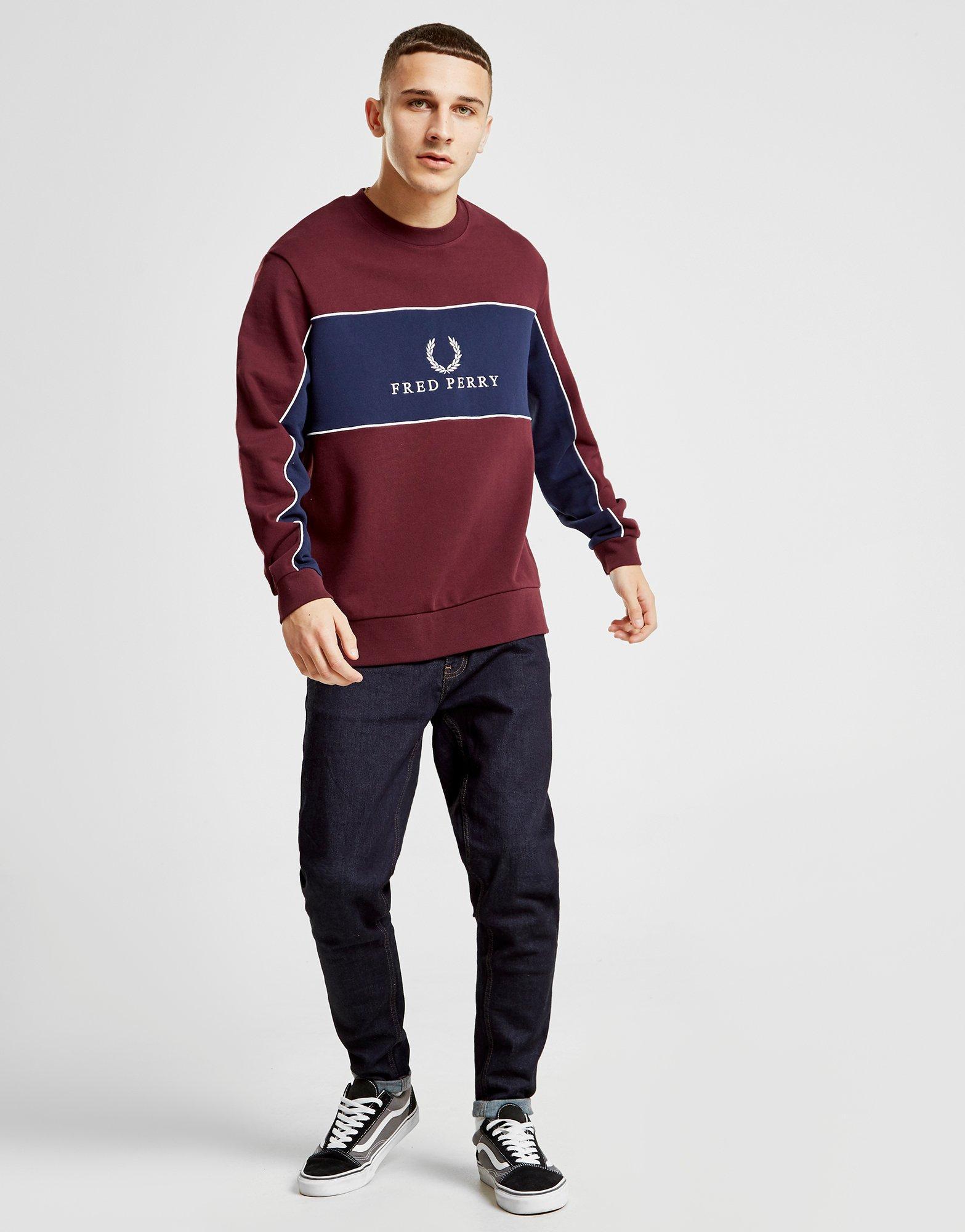 fred perry centre panel sweatshirt