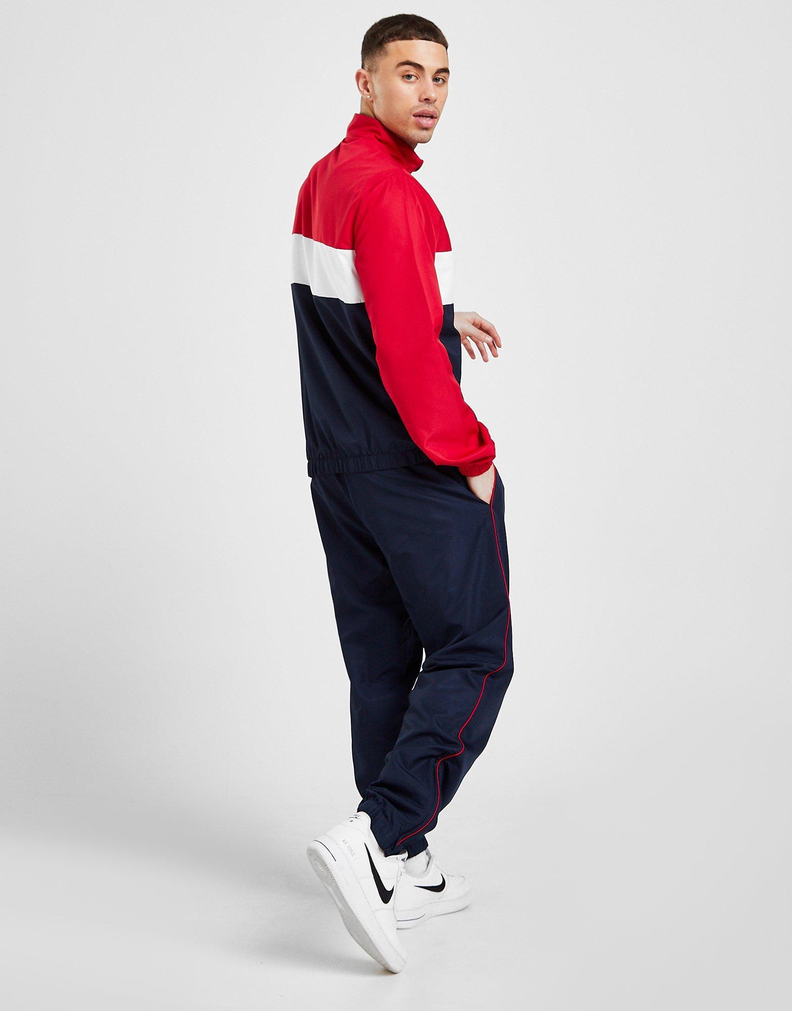Lacoste tri block tracksuit Clearance