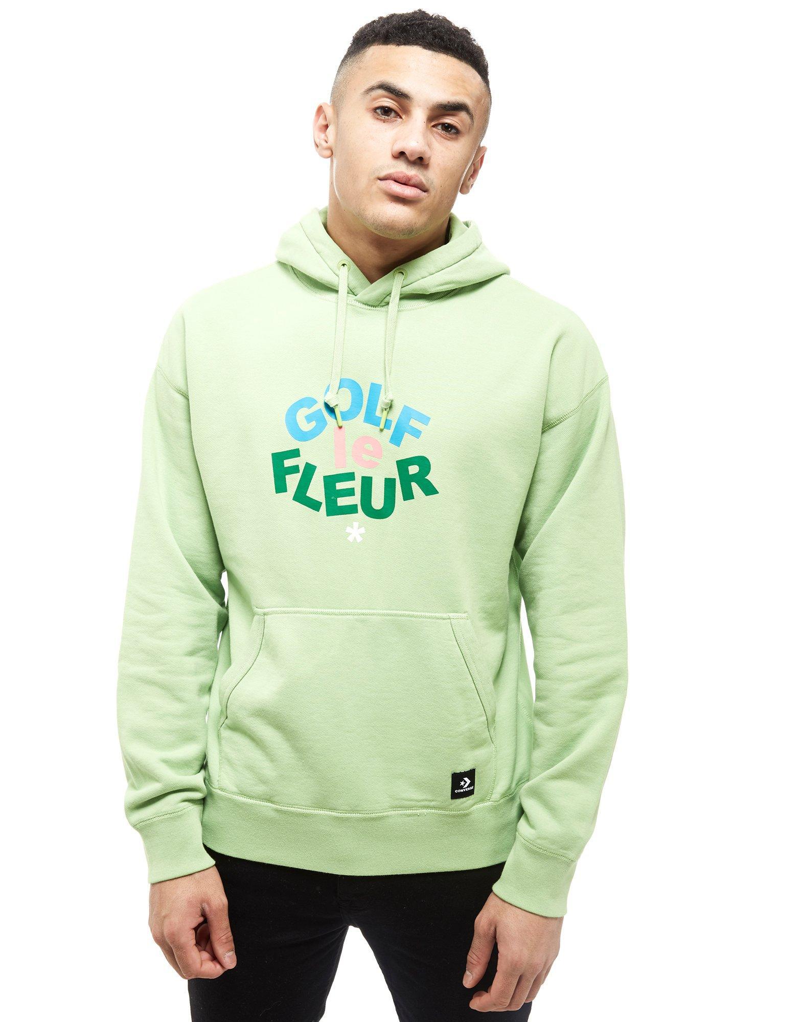 converse green hoodie