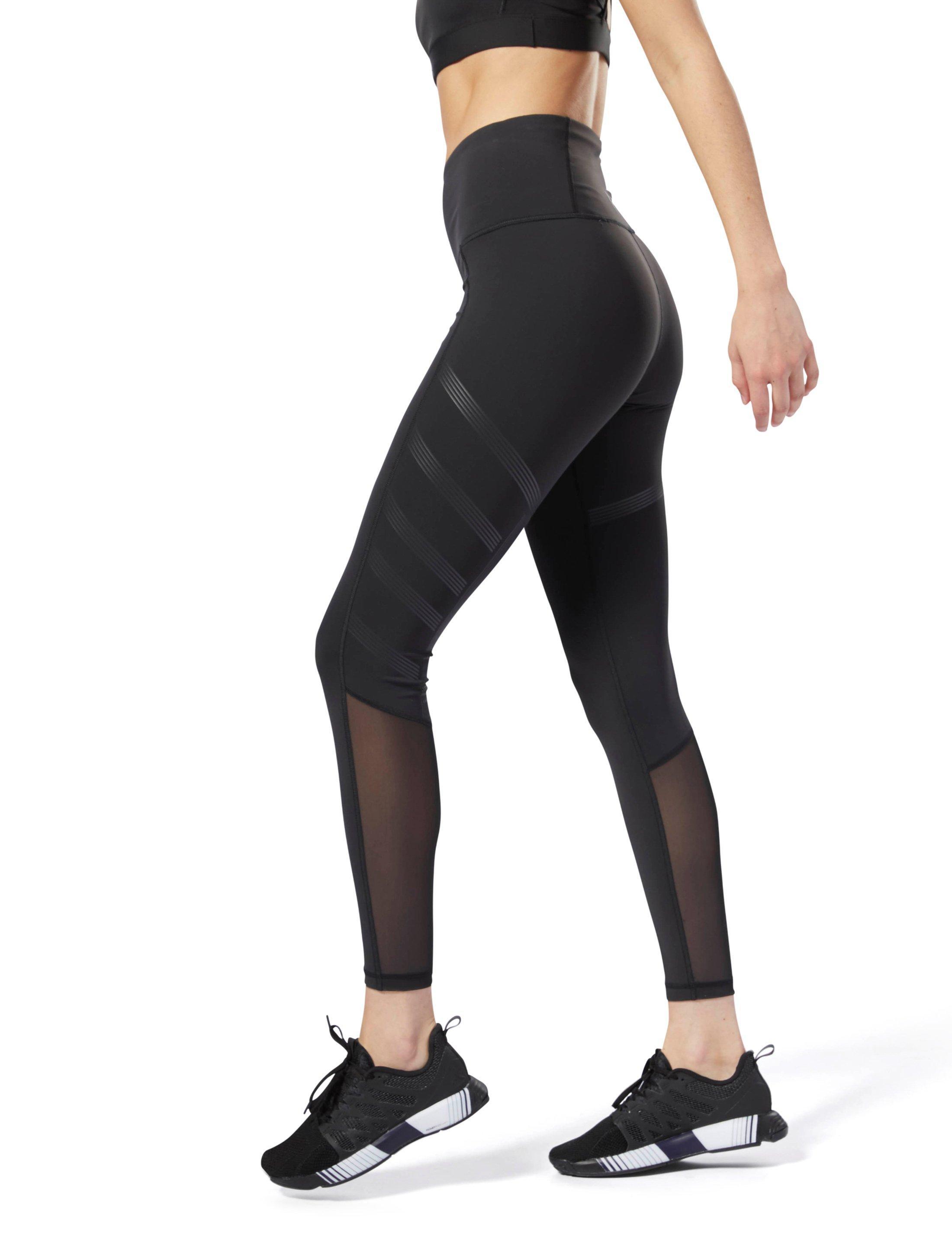 reebok cardio high rise shorts