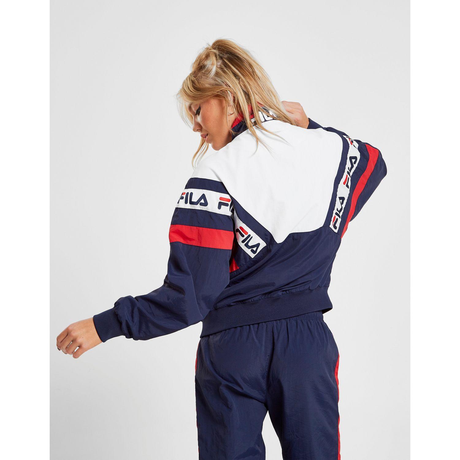 fila tape colour block woven track top