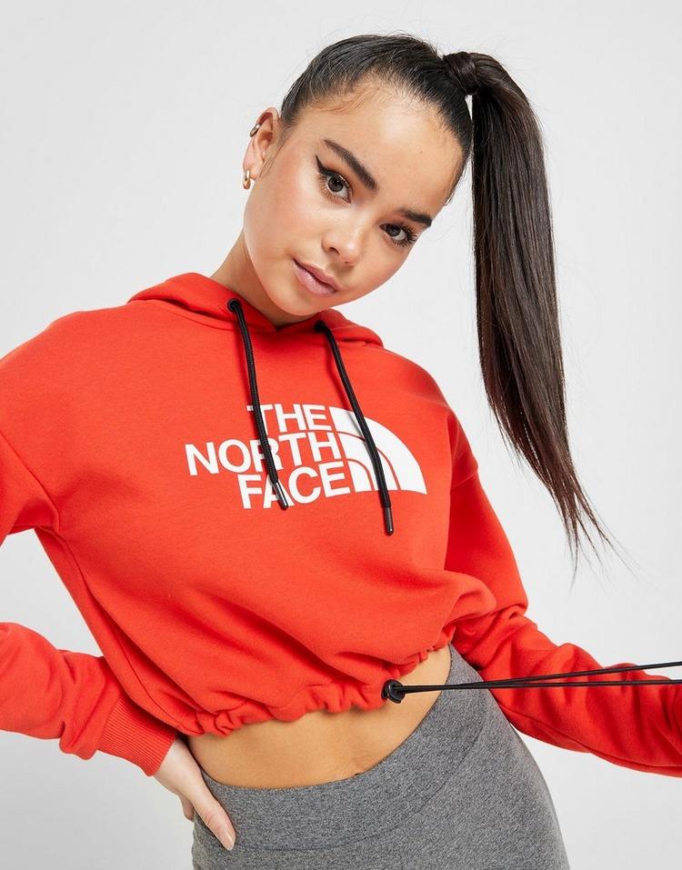 drawstring waist cropped hoodie