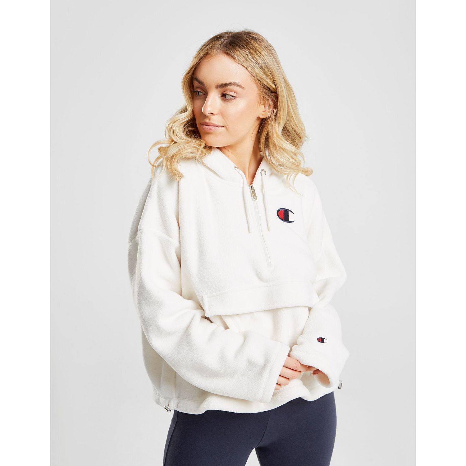 white champion quarter zip