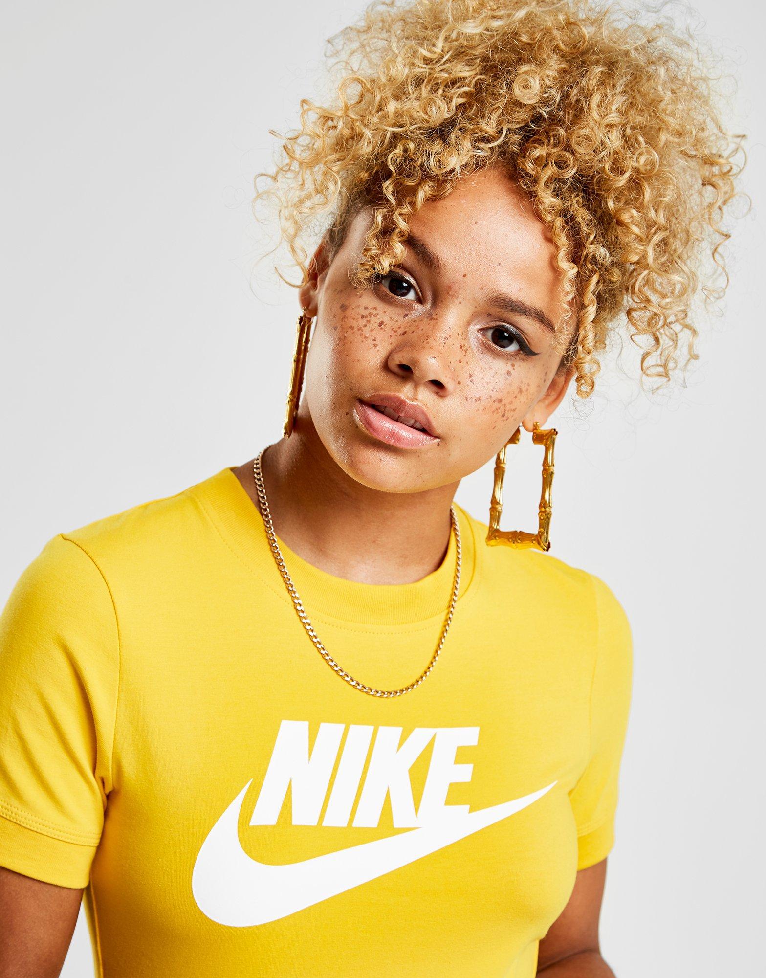 yellow nike bodysuit