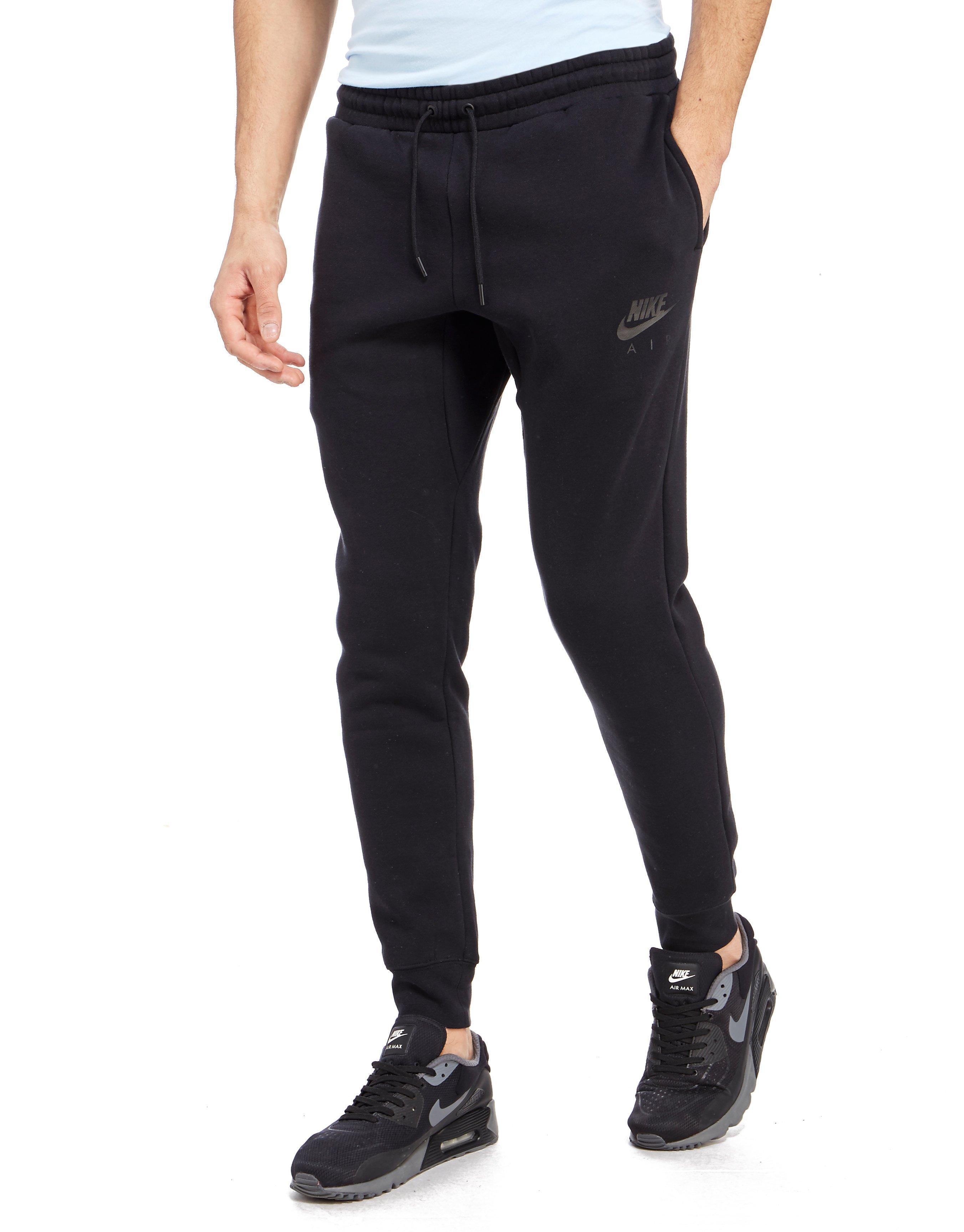 Nike Cotton Air Hybrid Jogging Pants in Black/White (Black) for Men - Lyst