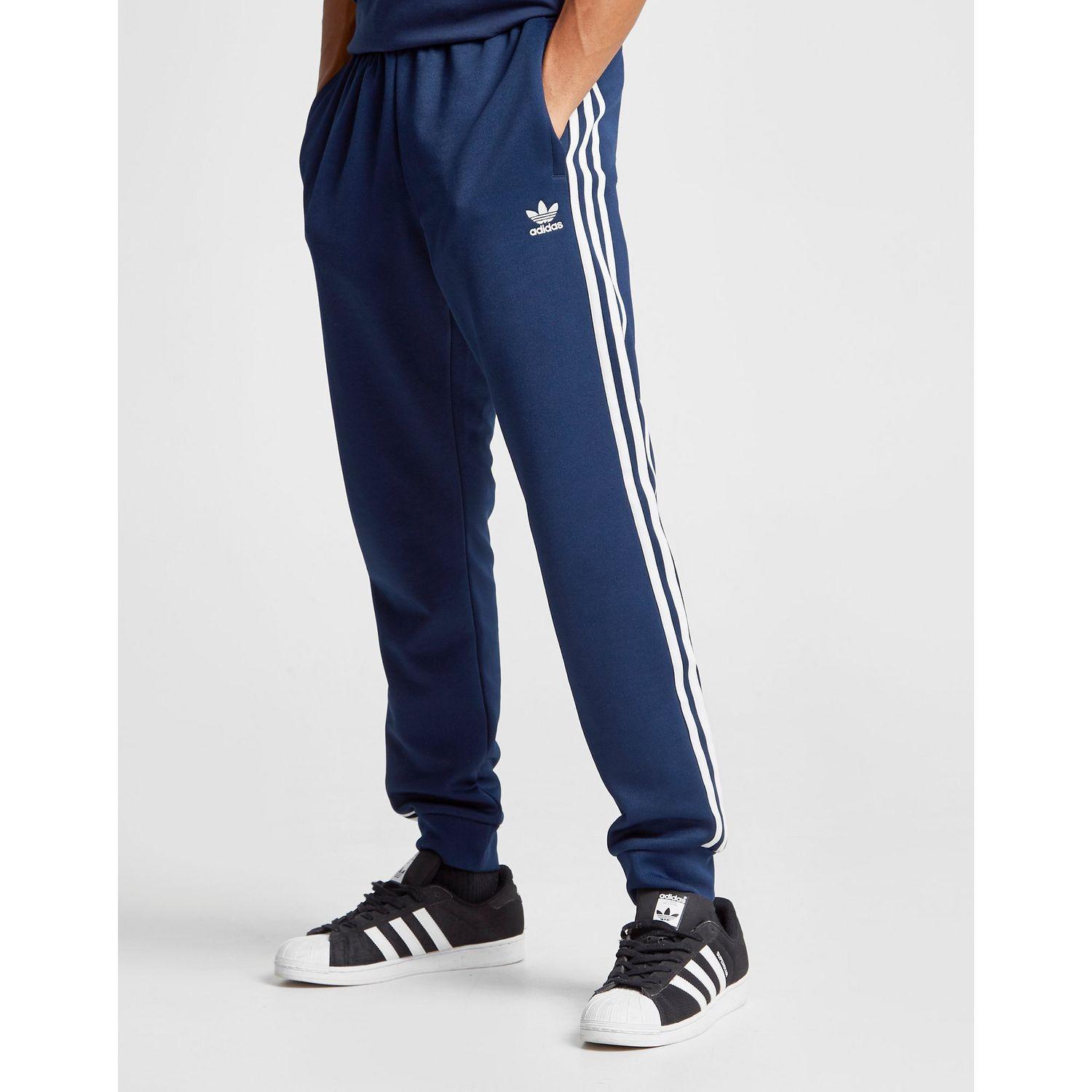 adidas superstar track pants navy