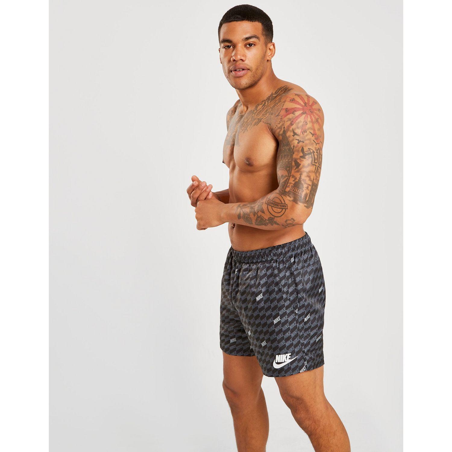 Nike hybrid all over print swim shorts Clearance