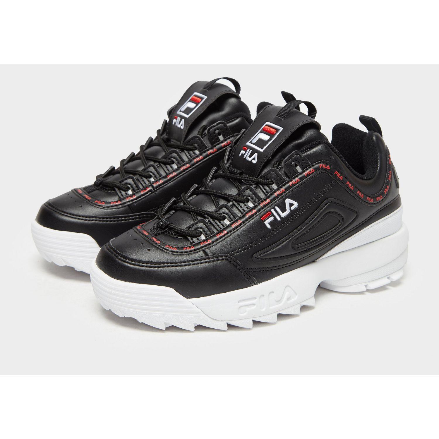 black and red fila