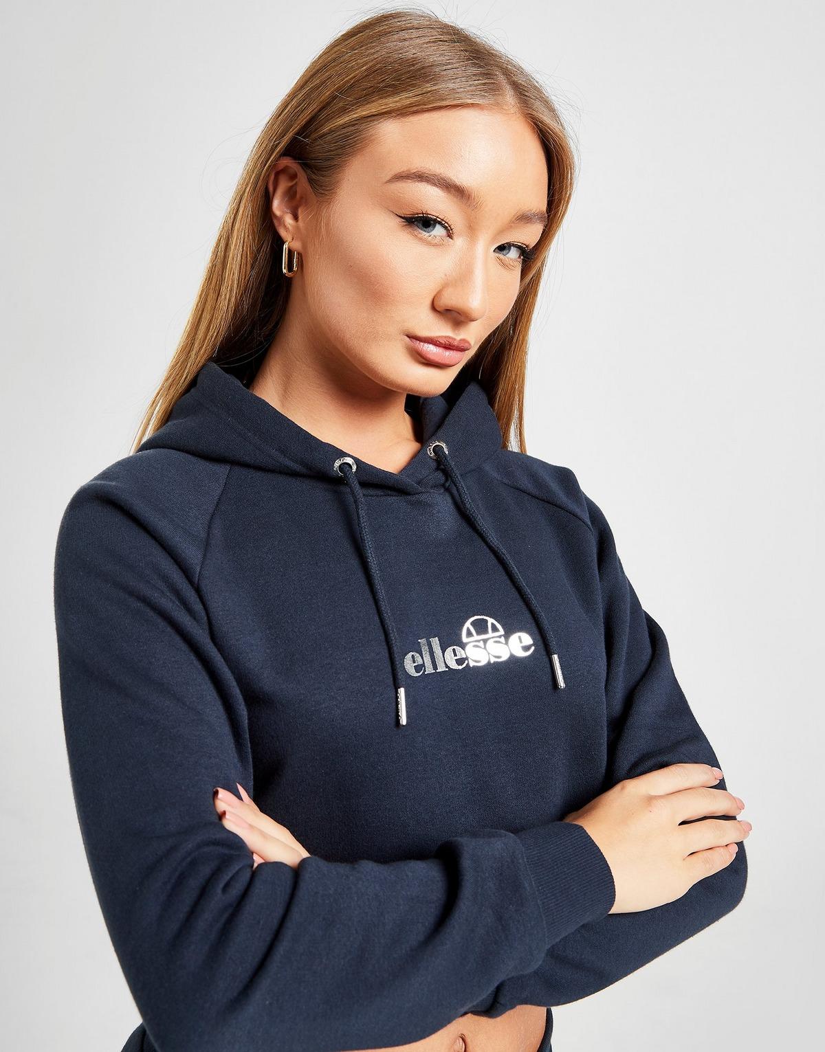 ellesse core crop overhead hoodie
