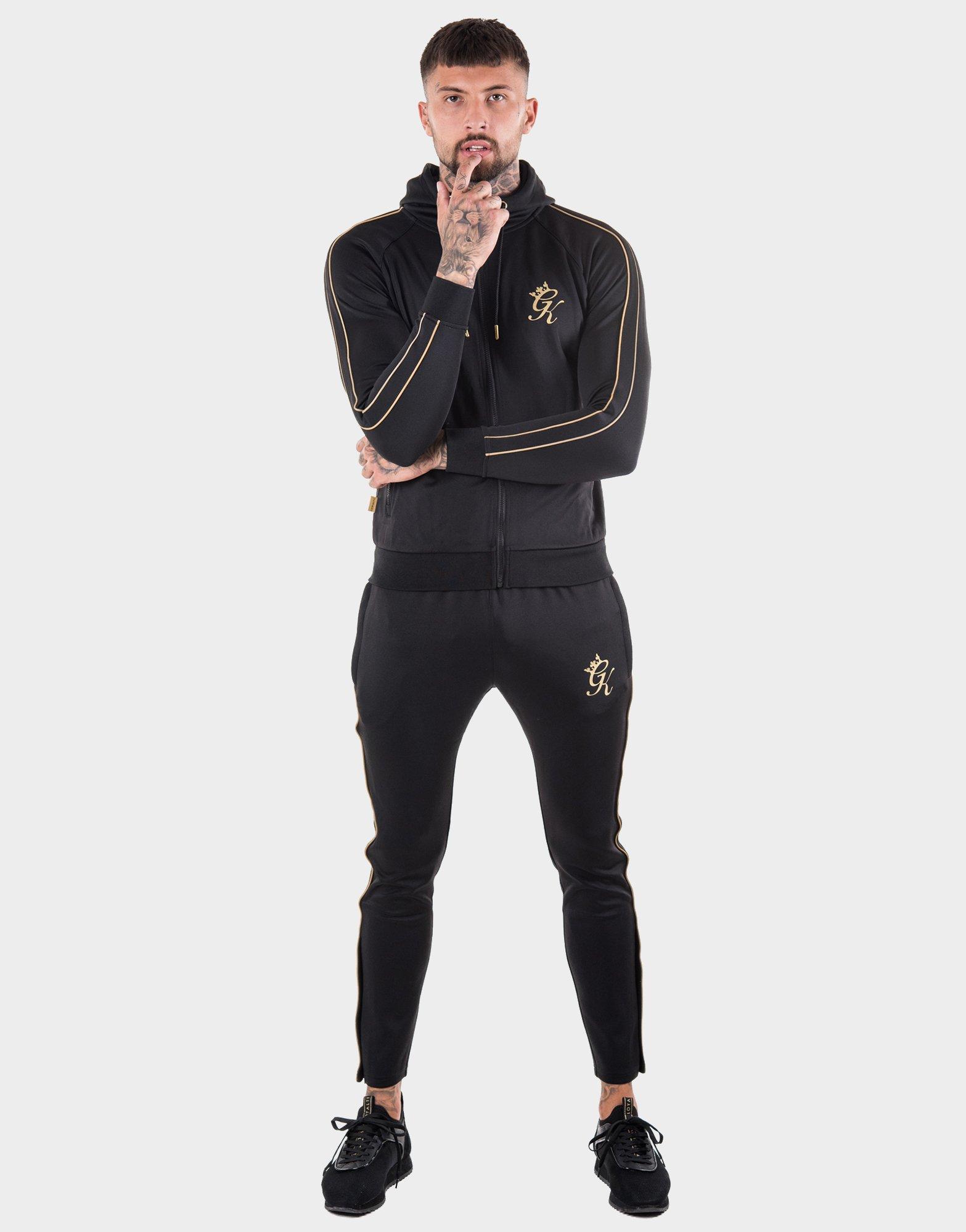 black and gold gym king hoodie