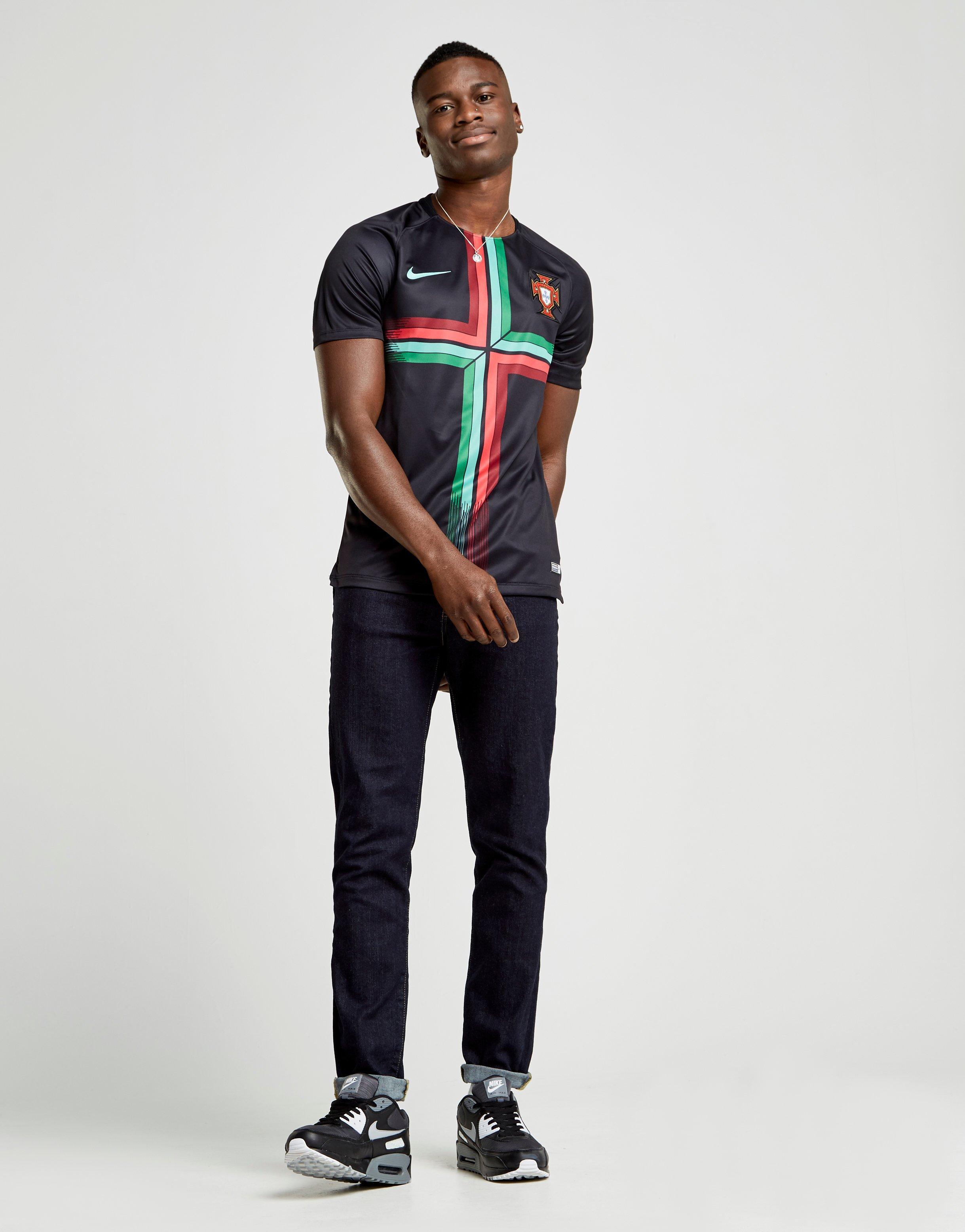 Nike Synthetic Portugal 2018 Pre Match Squad Shirt In Black For Men Lyst