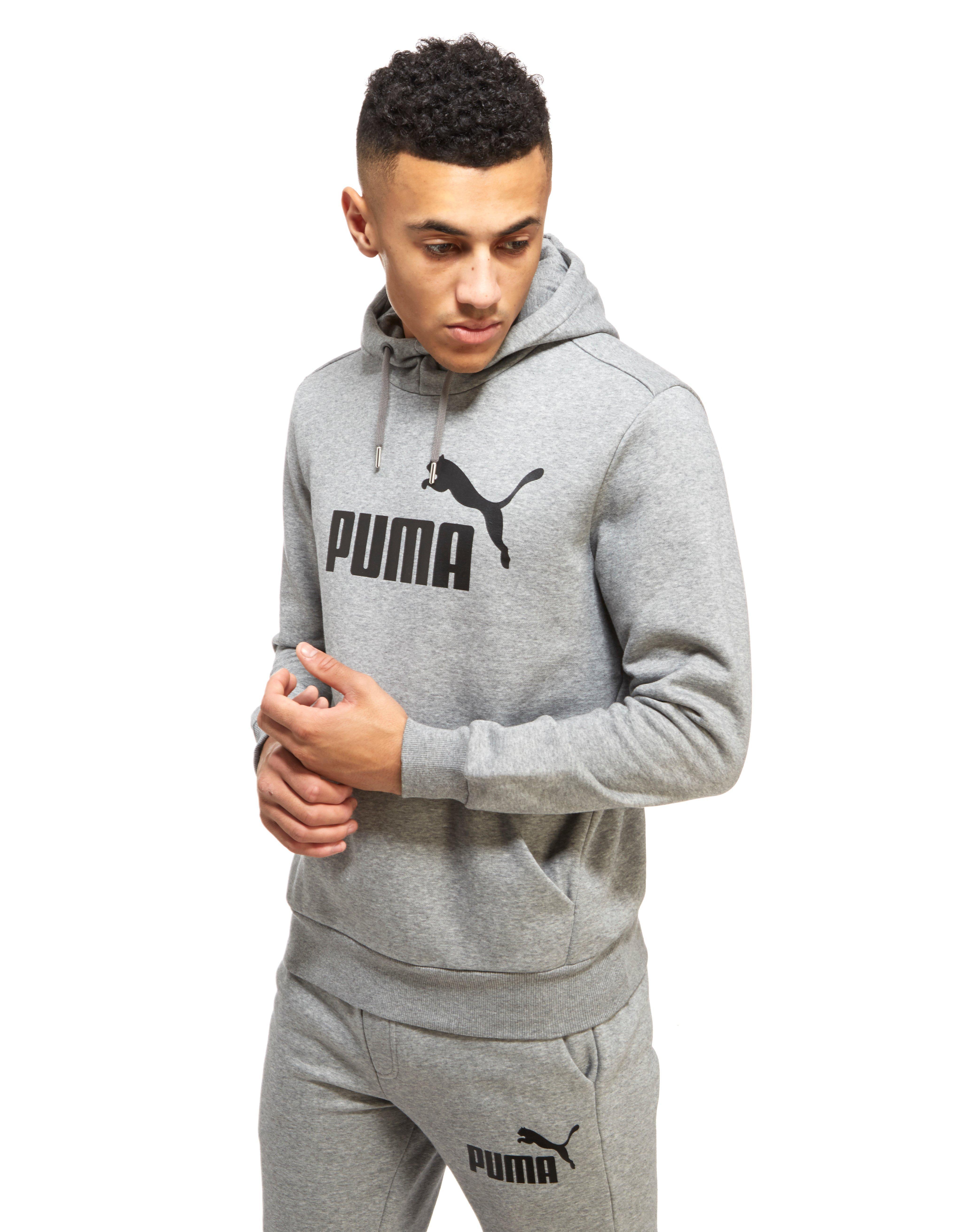 PUMA Cotton Core Logo Overhead Hoody in Grey (Grey) for Men - Lyst