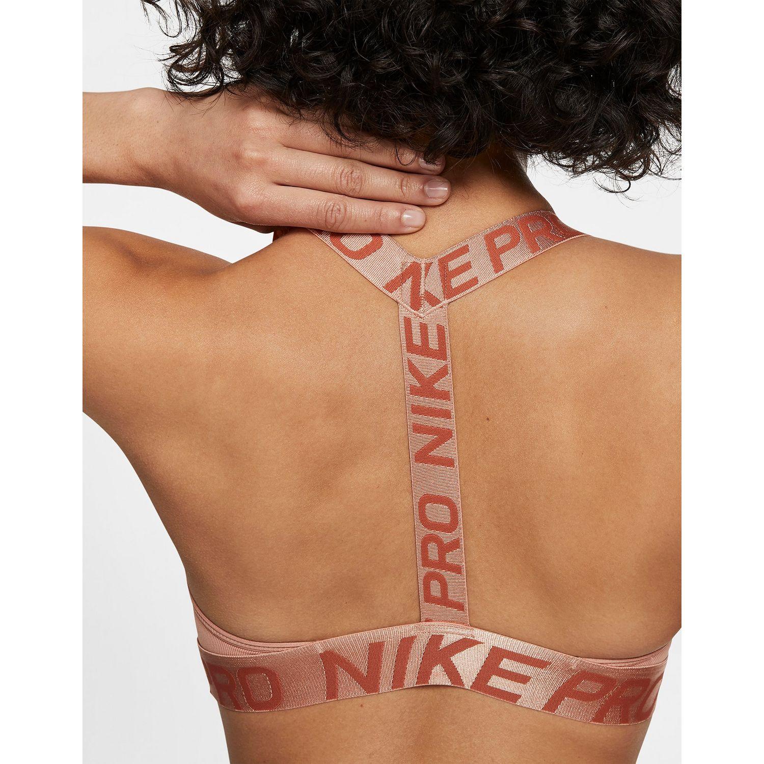 nike rose gold sports bra