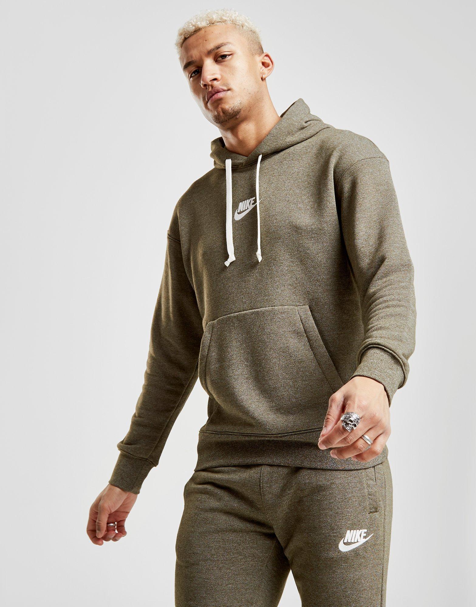nike heritage logo overhead hoodie