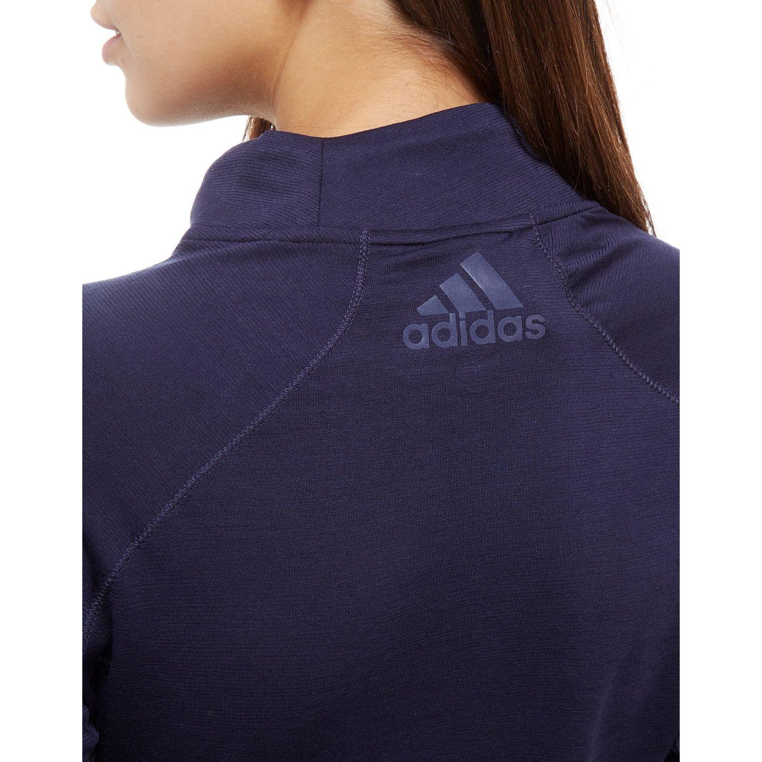adidas Clima Heat Long Sleeve Hoodie in Blue - Lyst