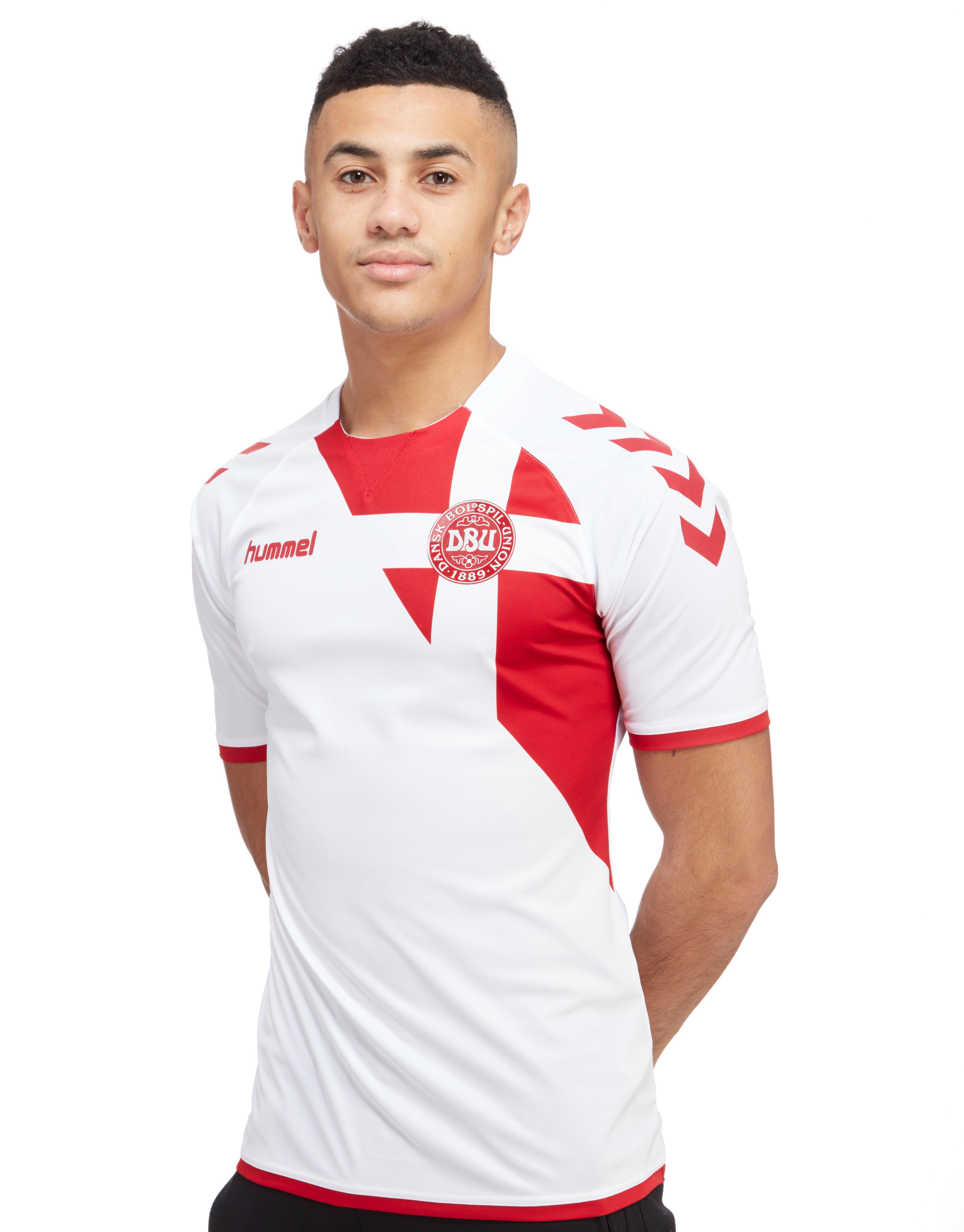 Hummel Synthetic Denmark Away 2016/17 Shirt in White/Red (White) for Men -  Lyst