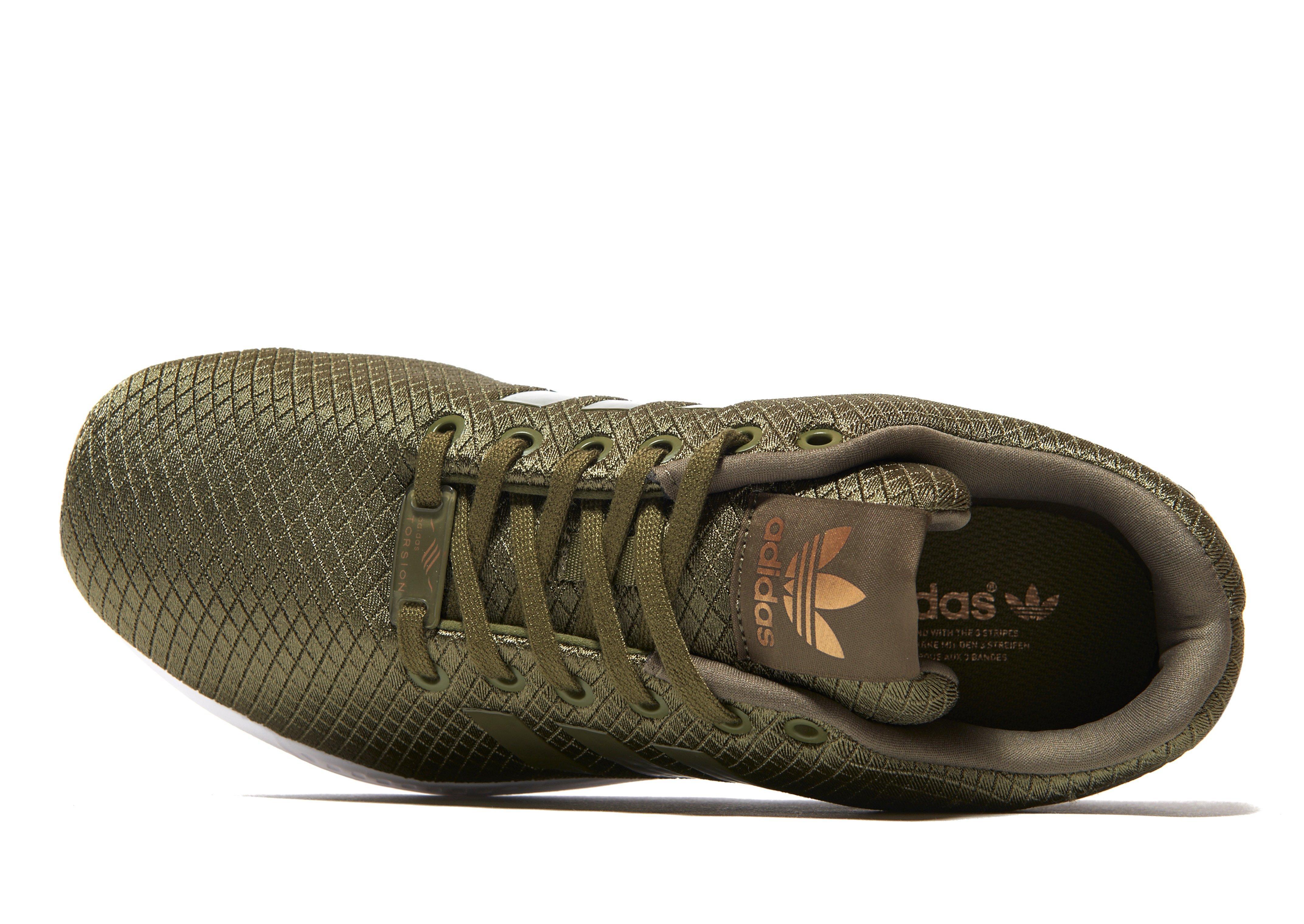 zx flux olive green