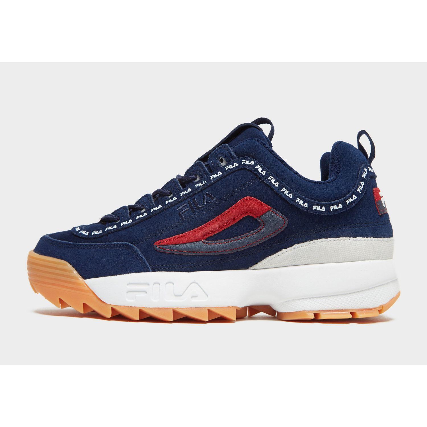 fila disruptor 2 red and blue