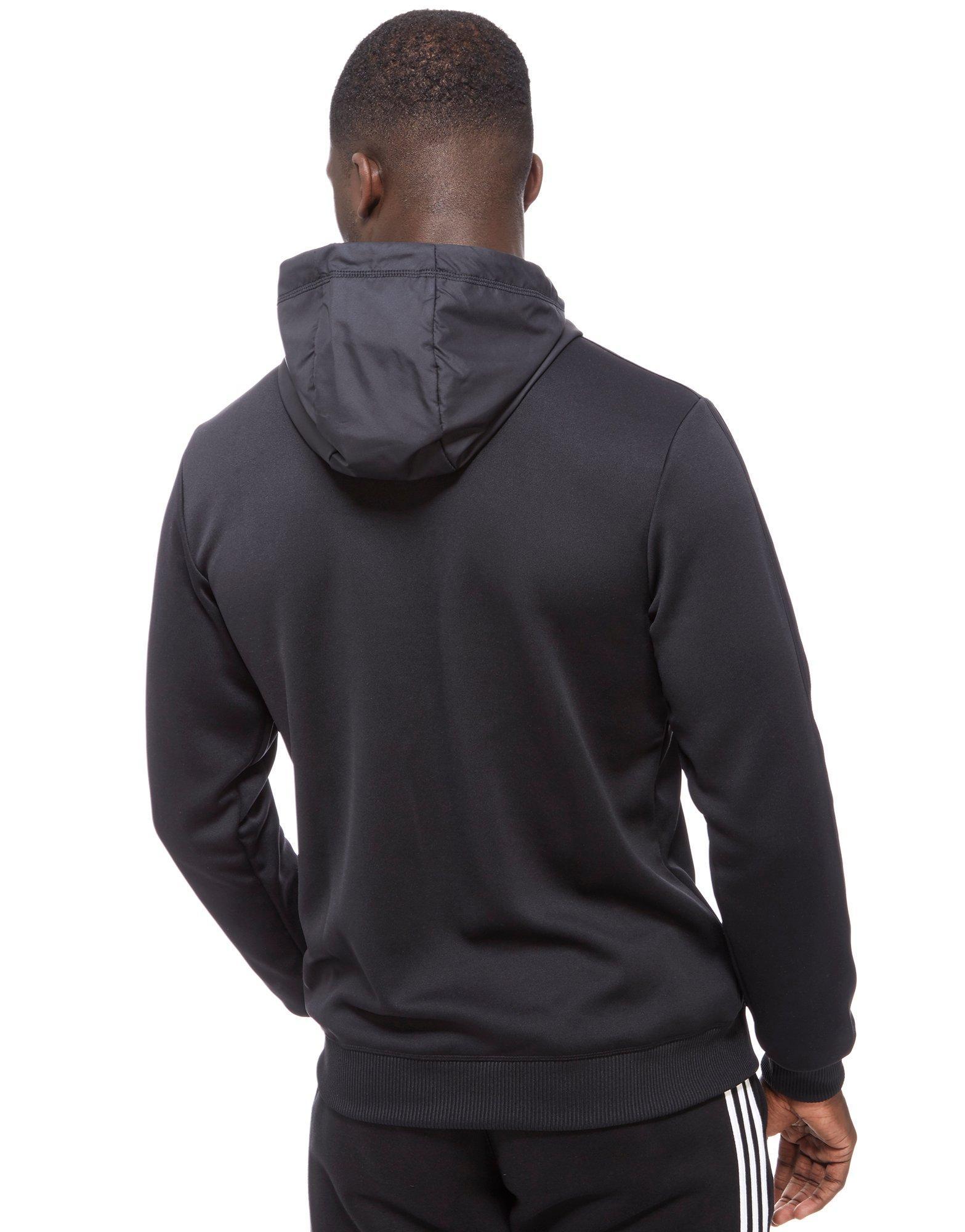 black adidas originals zip hoodie