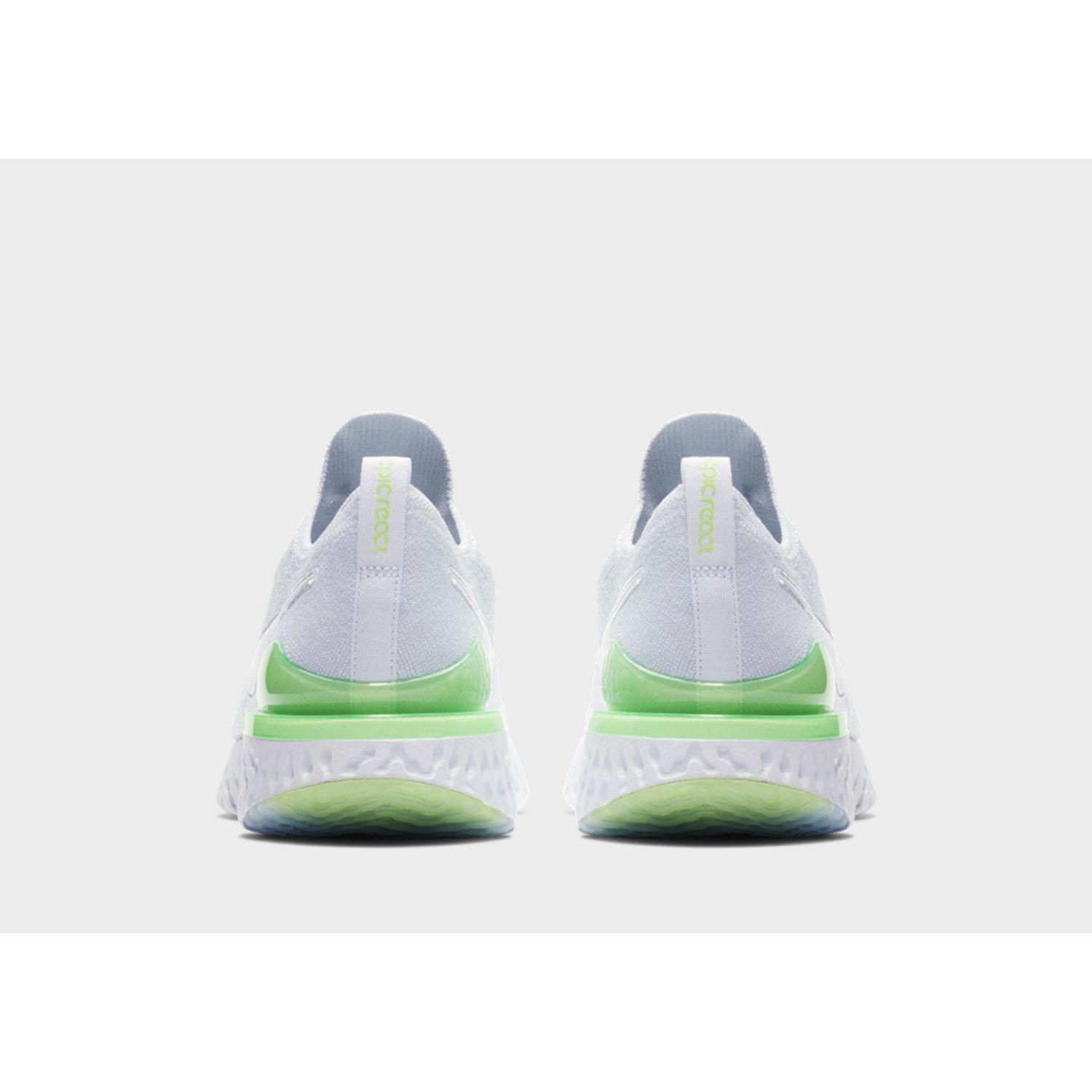 epic react flyknit 2 white lime blast