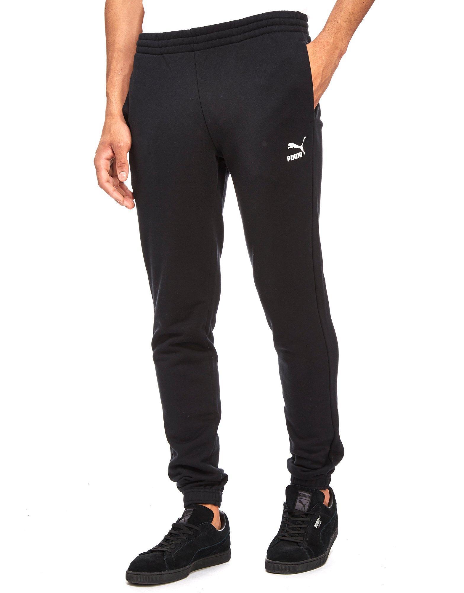 Lyst - Puma Archive Logo Fleece Pants in Black for Men