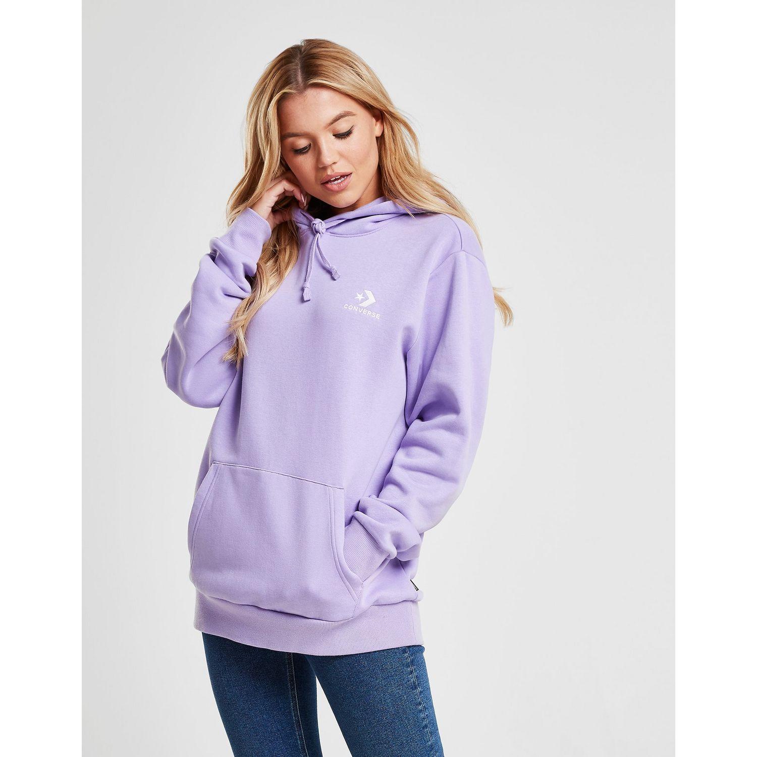 purple converse hoodie