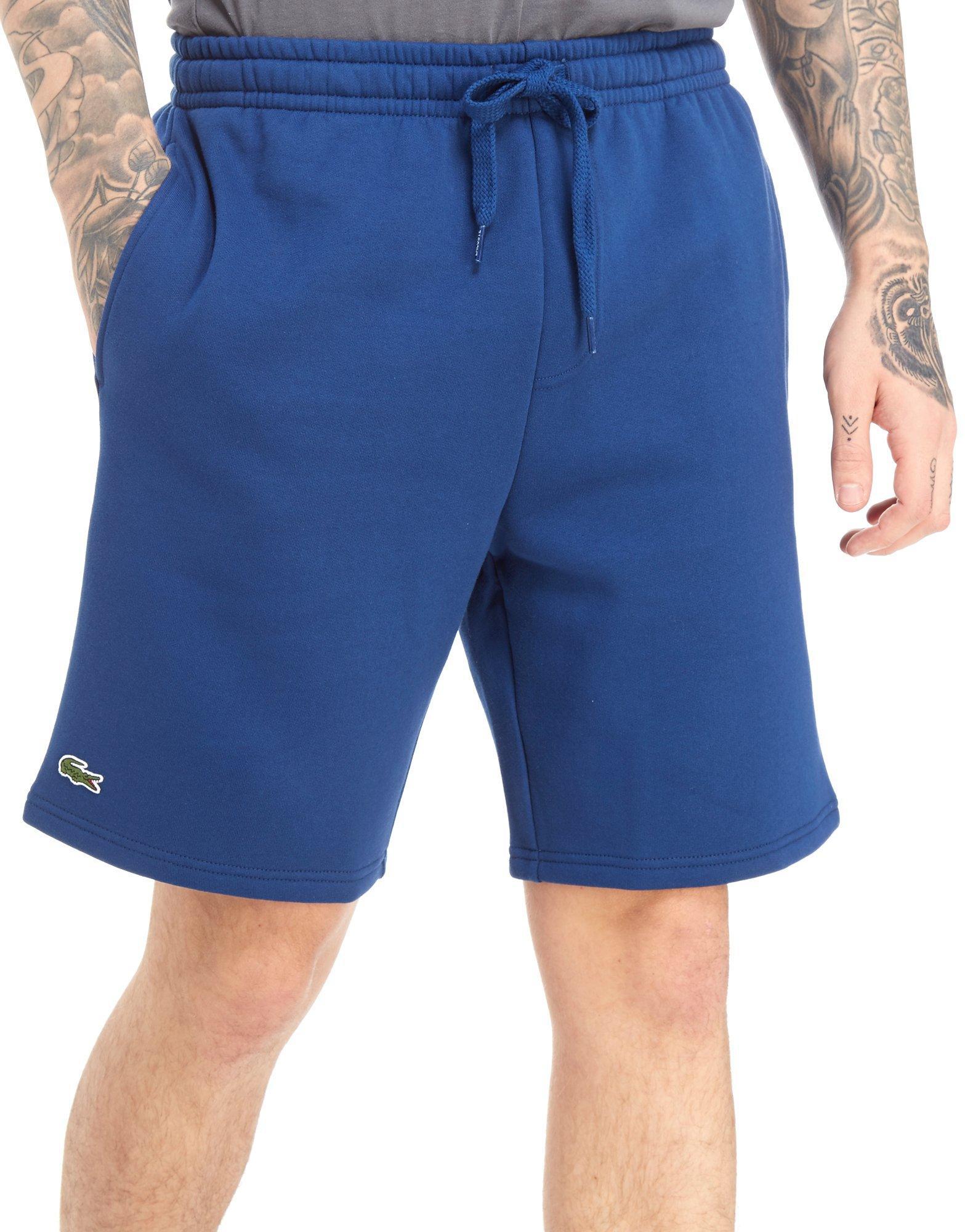 Lacoste Fleece Core Shorts in Blue for 