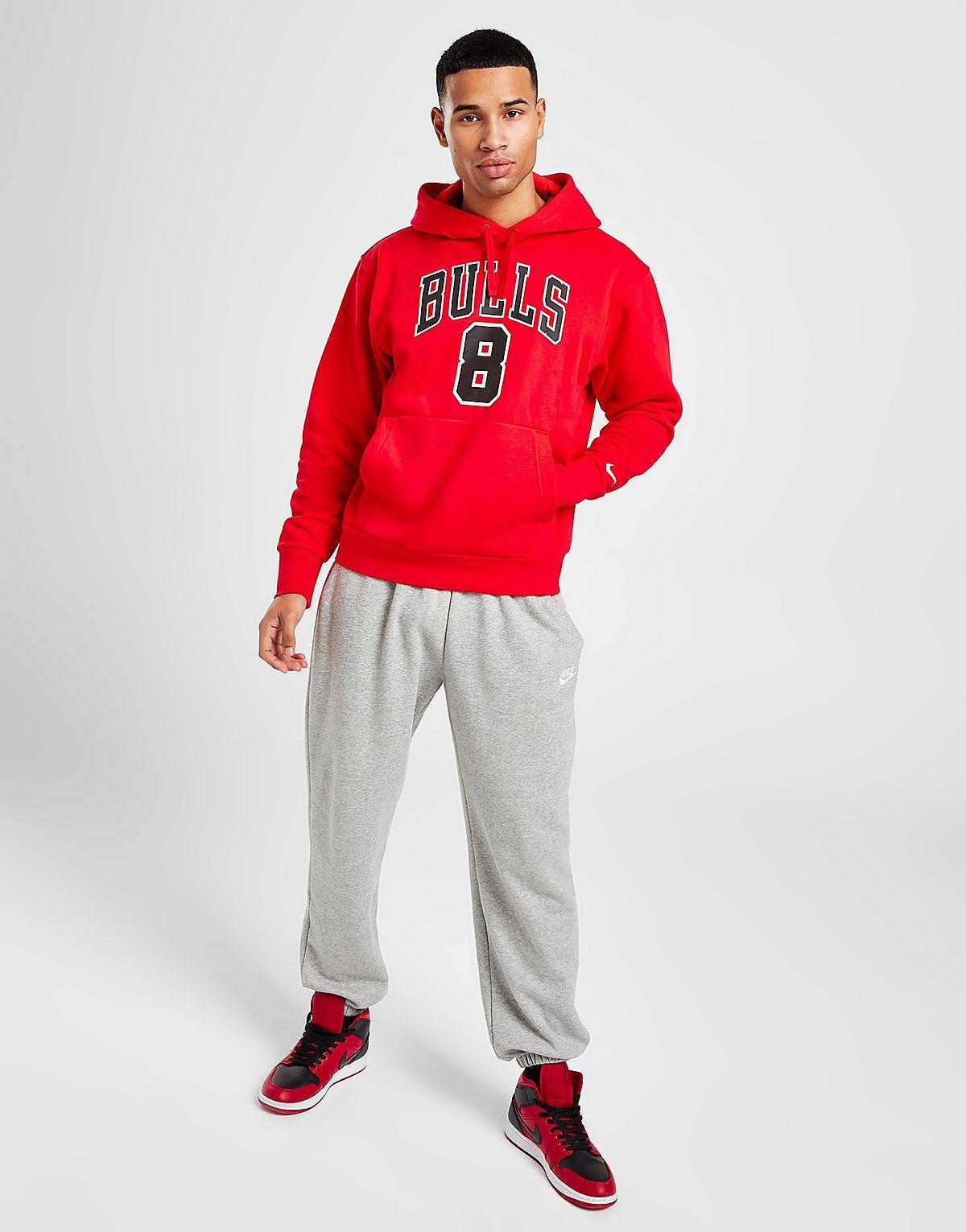 Nike Nba Chicago Bulls Lavine #8 Pullover Hoodie in Red for Men