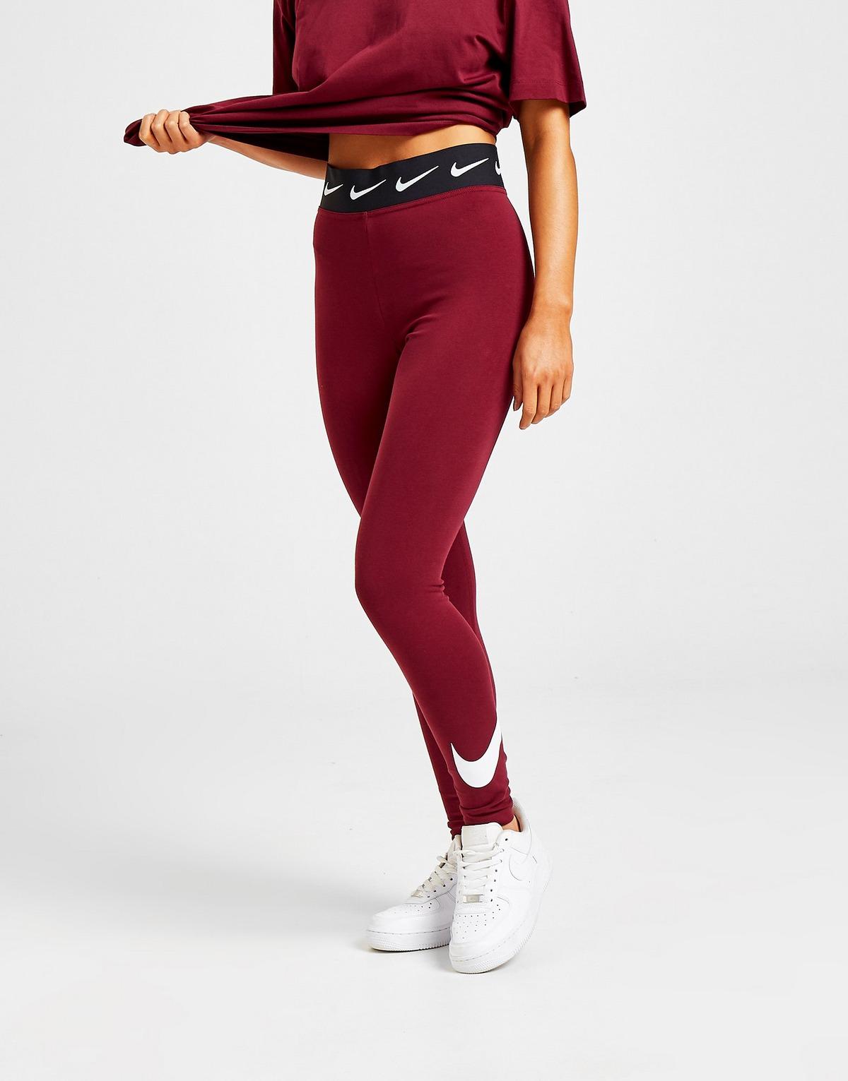 Red nike swoosh leggings Clearance