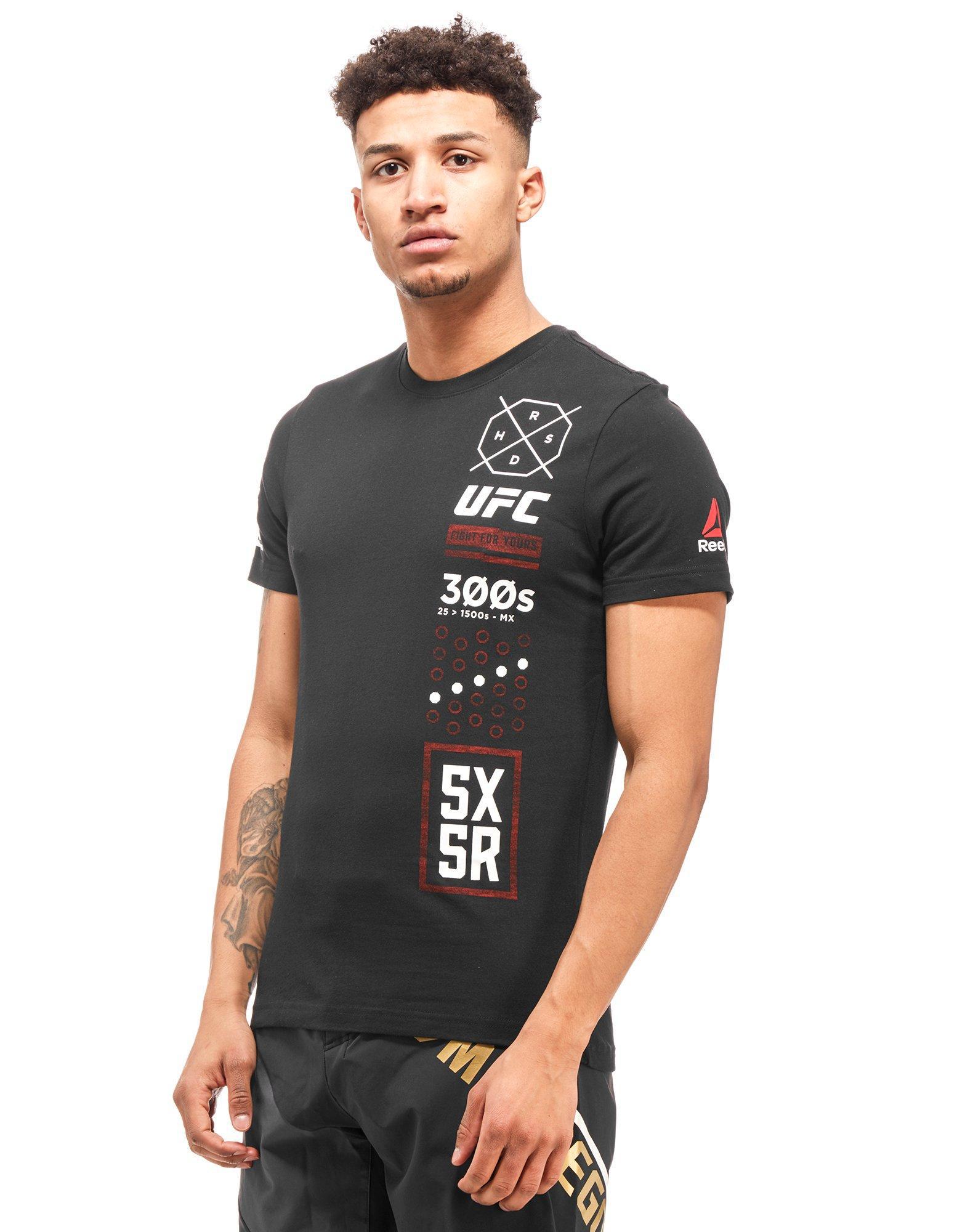 Reebok Cotton Ufc Ultimate Fan 5x5r Tshirt in Black for Men Lyst