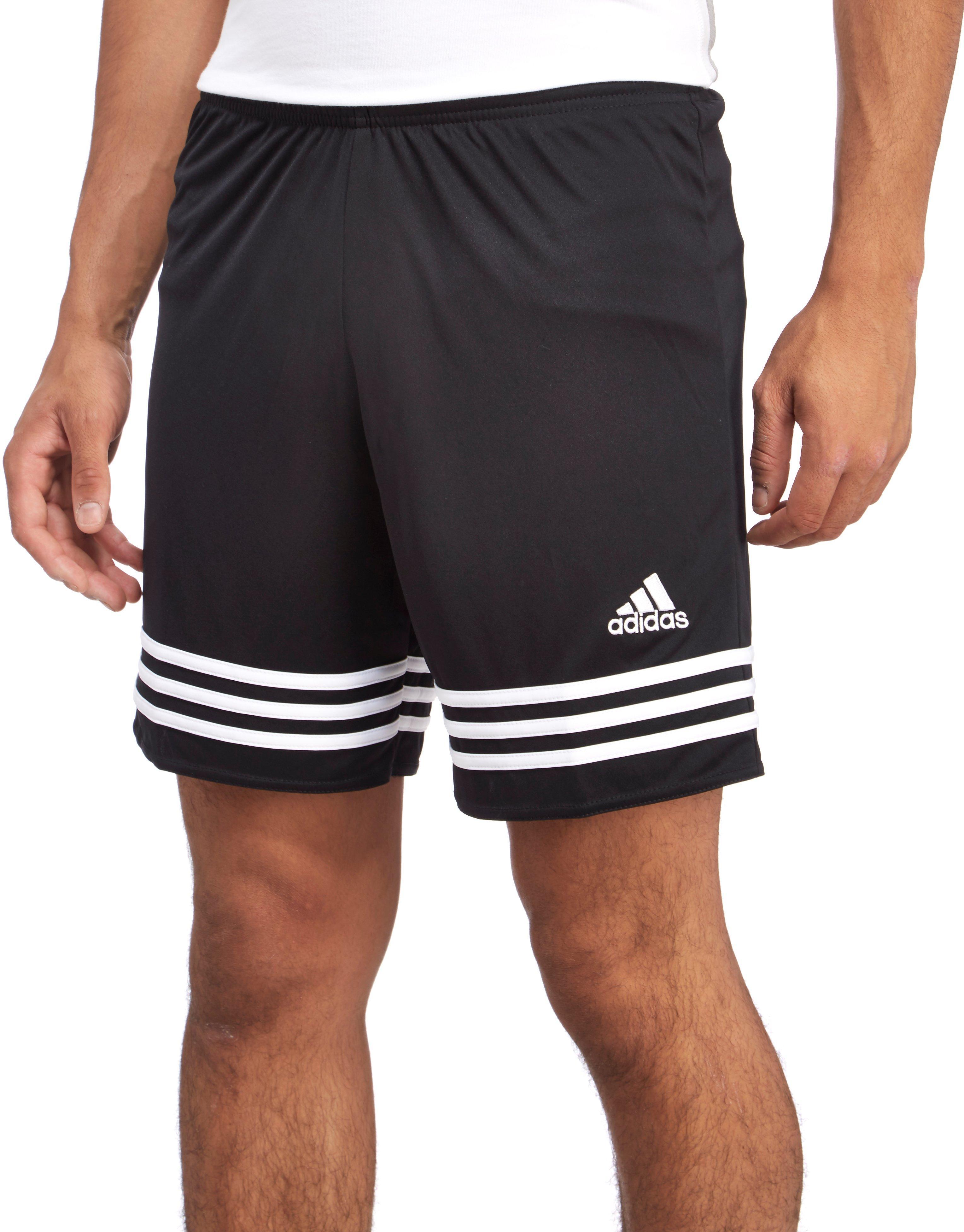 adidas Synthetic Entrada Poly Shorts in Black for Men - Lyst