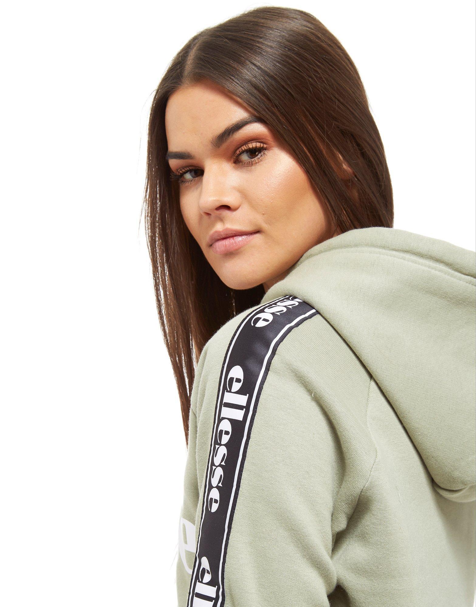 ellesse tape crop hoodie