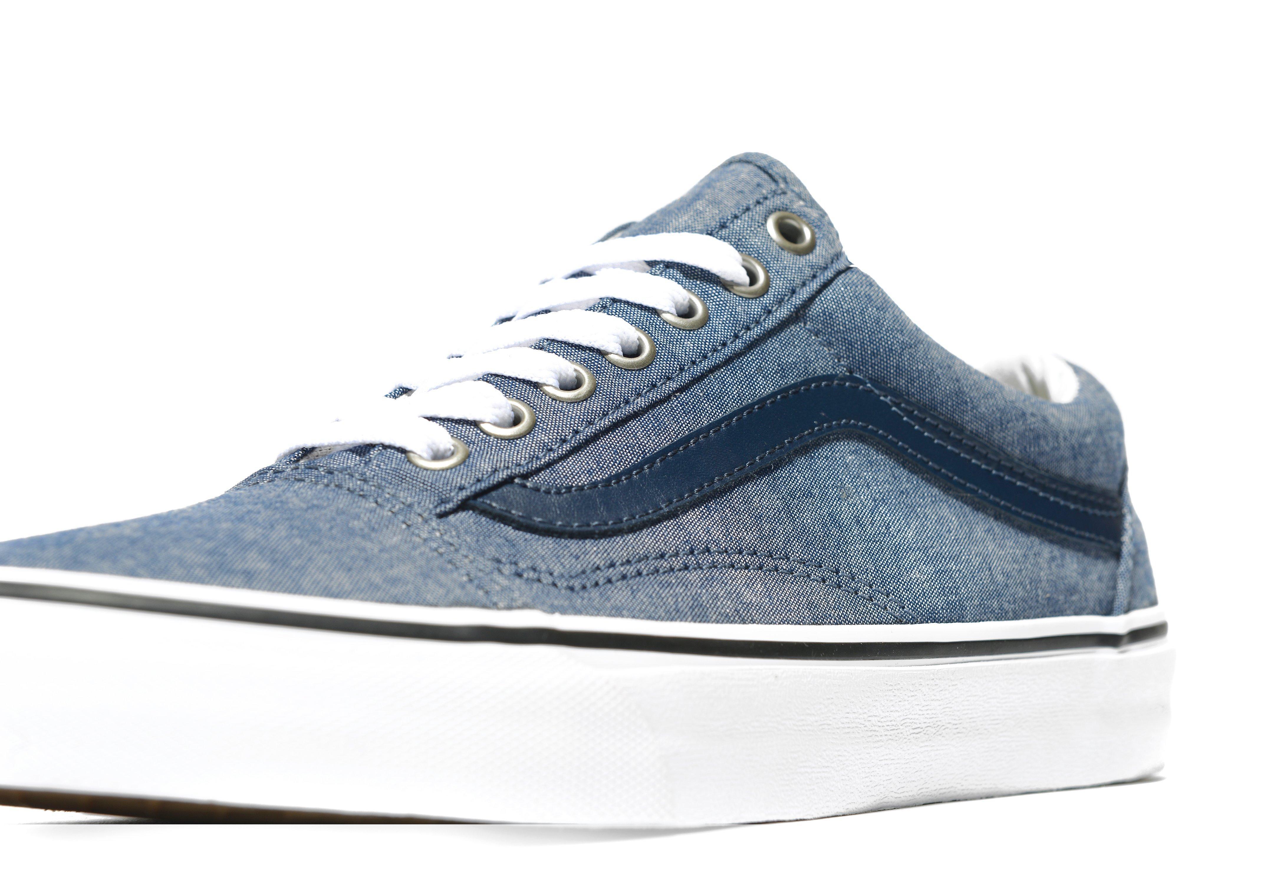 Lyst Vans Skool Chambray In Blue For lyst vans skool chambray in blue for