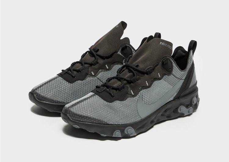 nike react element 55 se black dark grey
