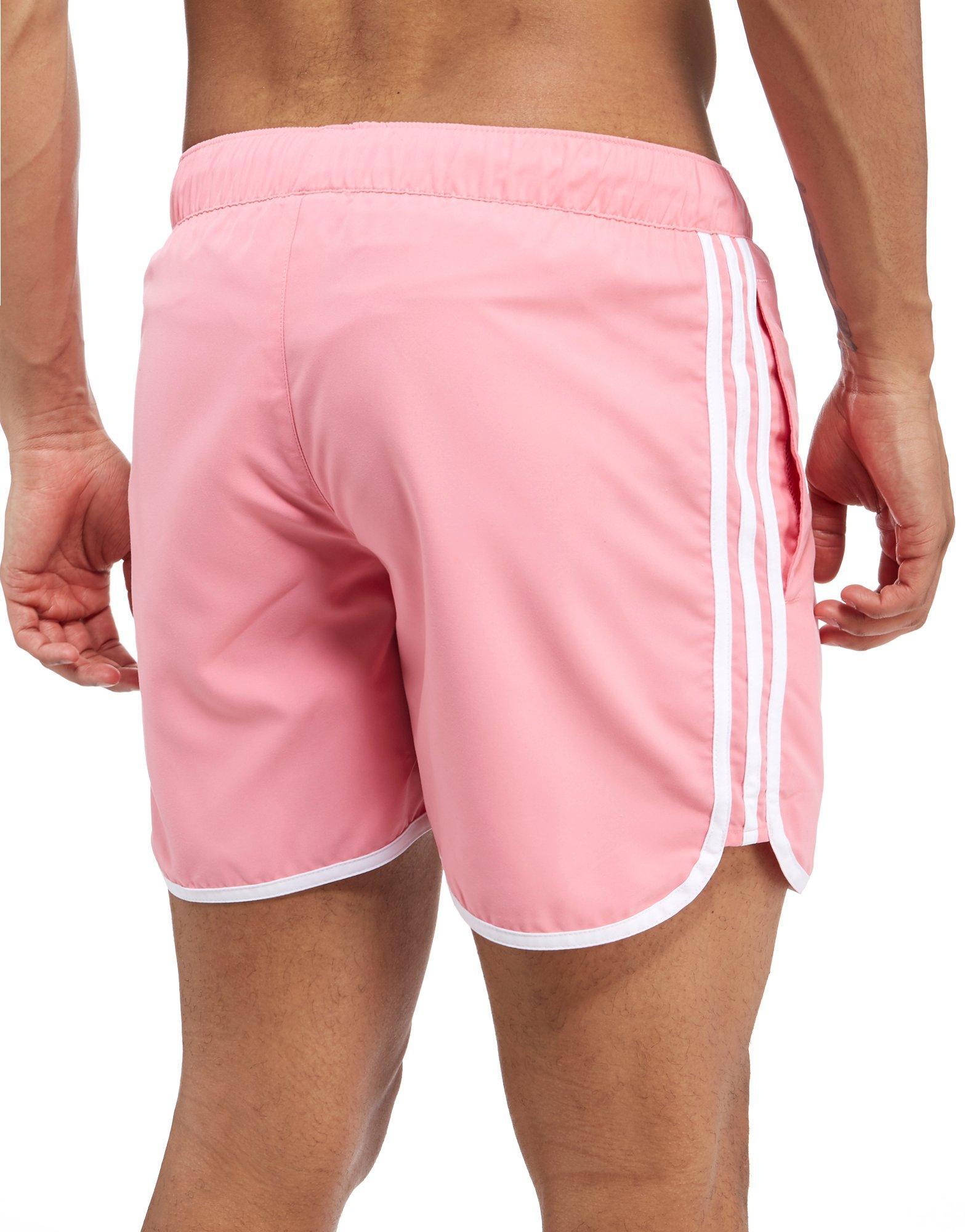 adidas Originals Synthetic Palm Shorts in Pink/White (Pink) for Men - Lyst