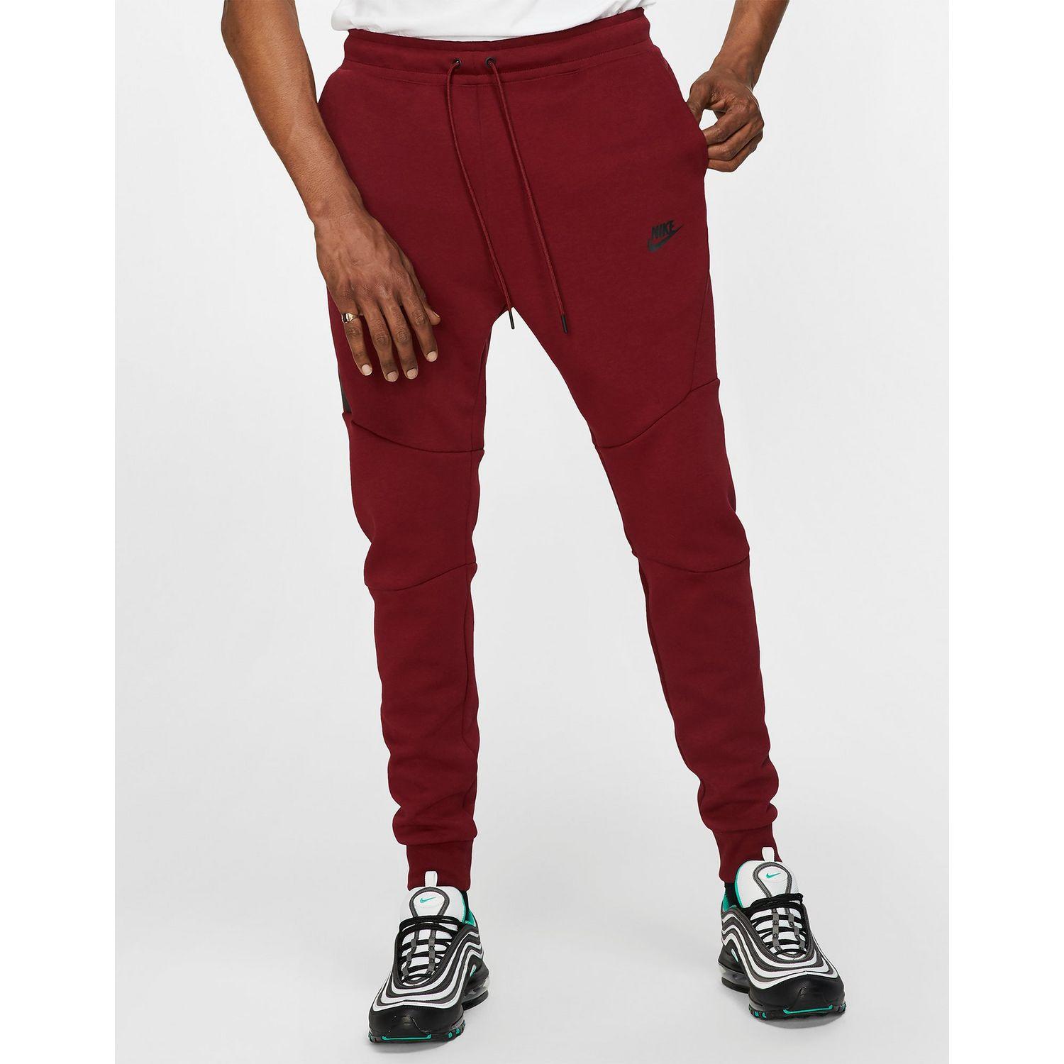 nike tech fleece joggers red