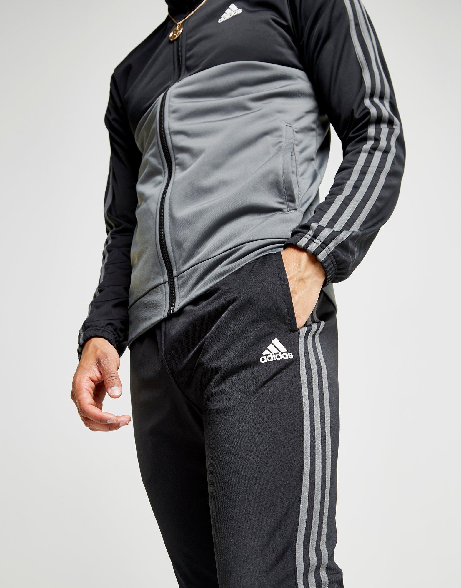 adidas Synthetic 3-stripes Poly Tracksuit for Men - Lyst