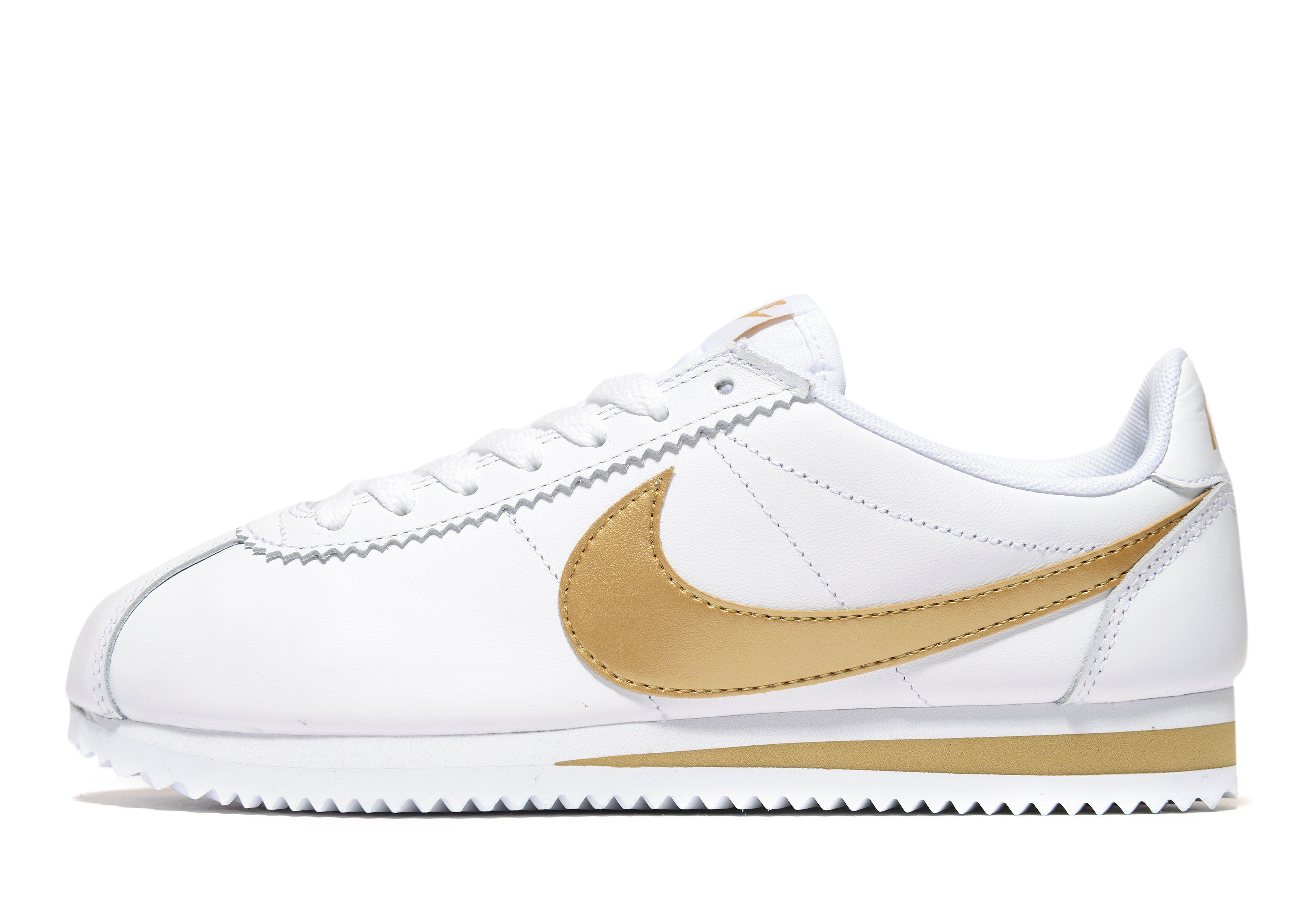 cortez nike white gold
