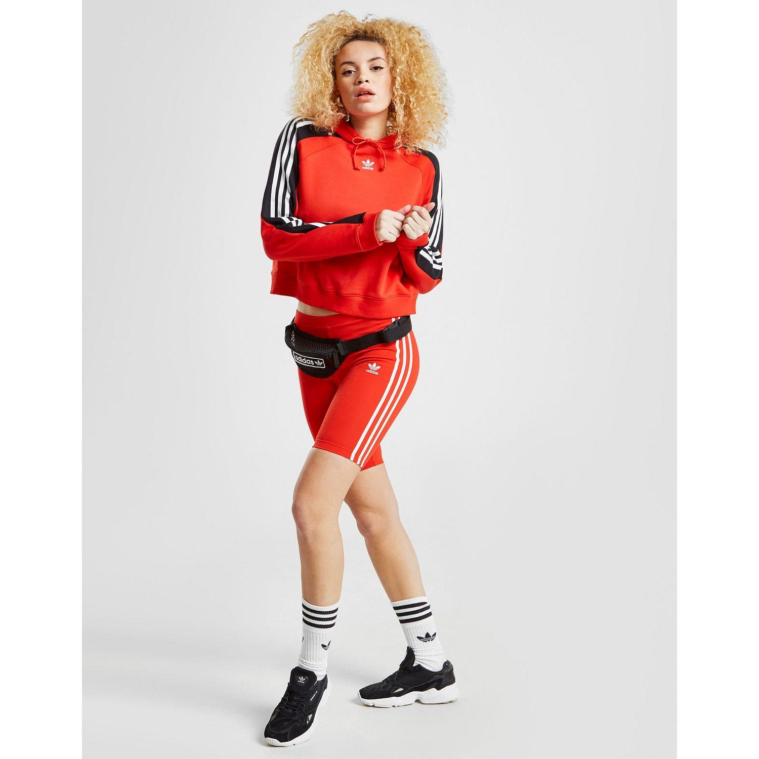 red adidas cycle shorts