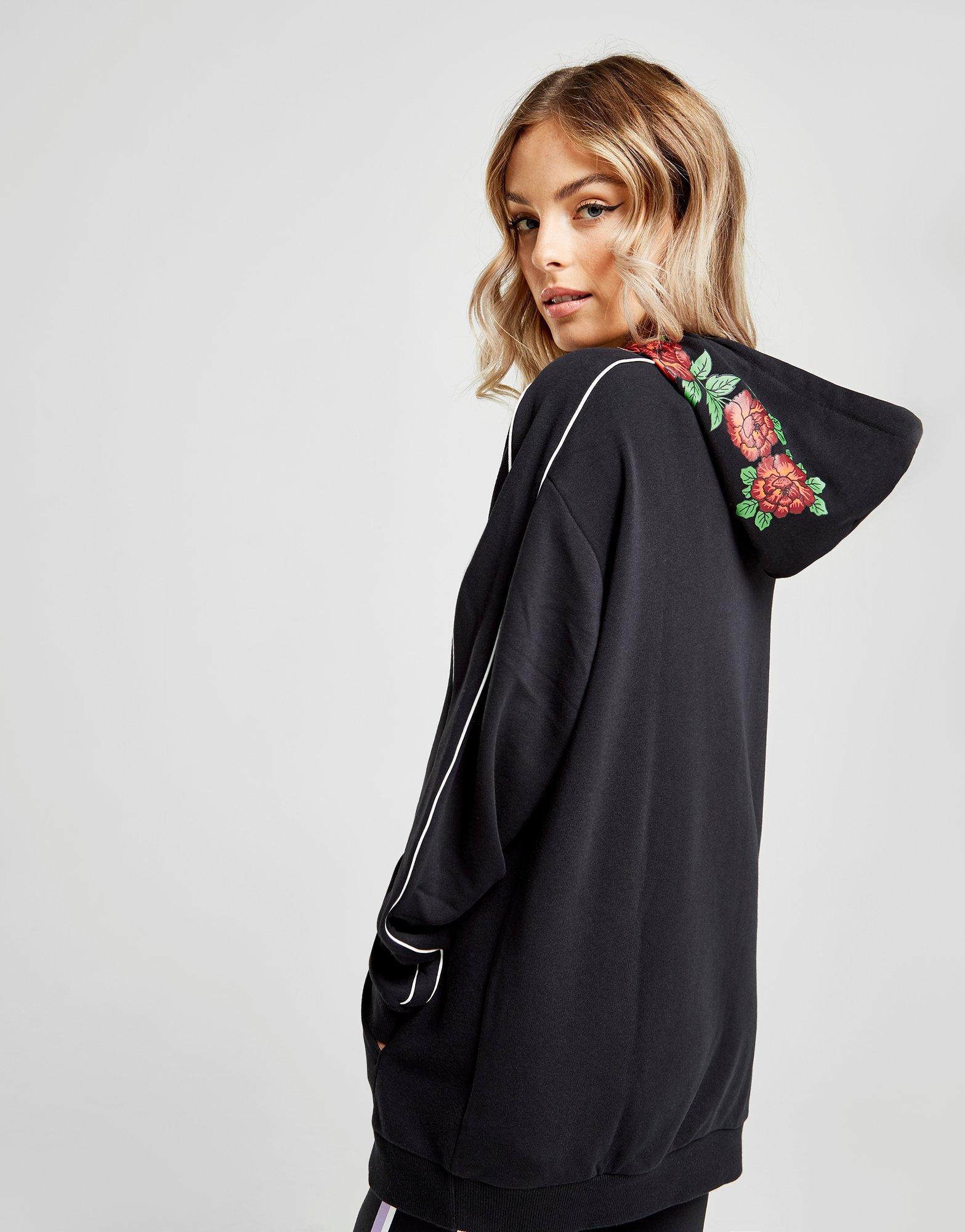 puma gothic floral boyfriend hoodie