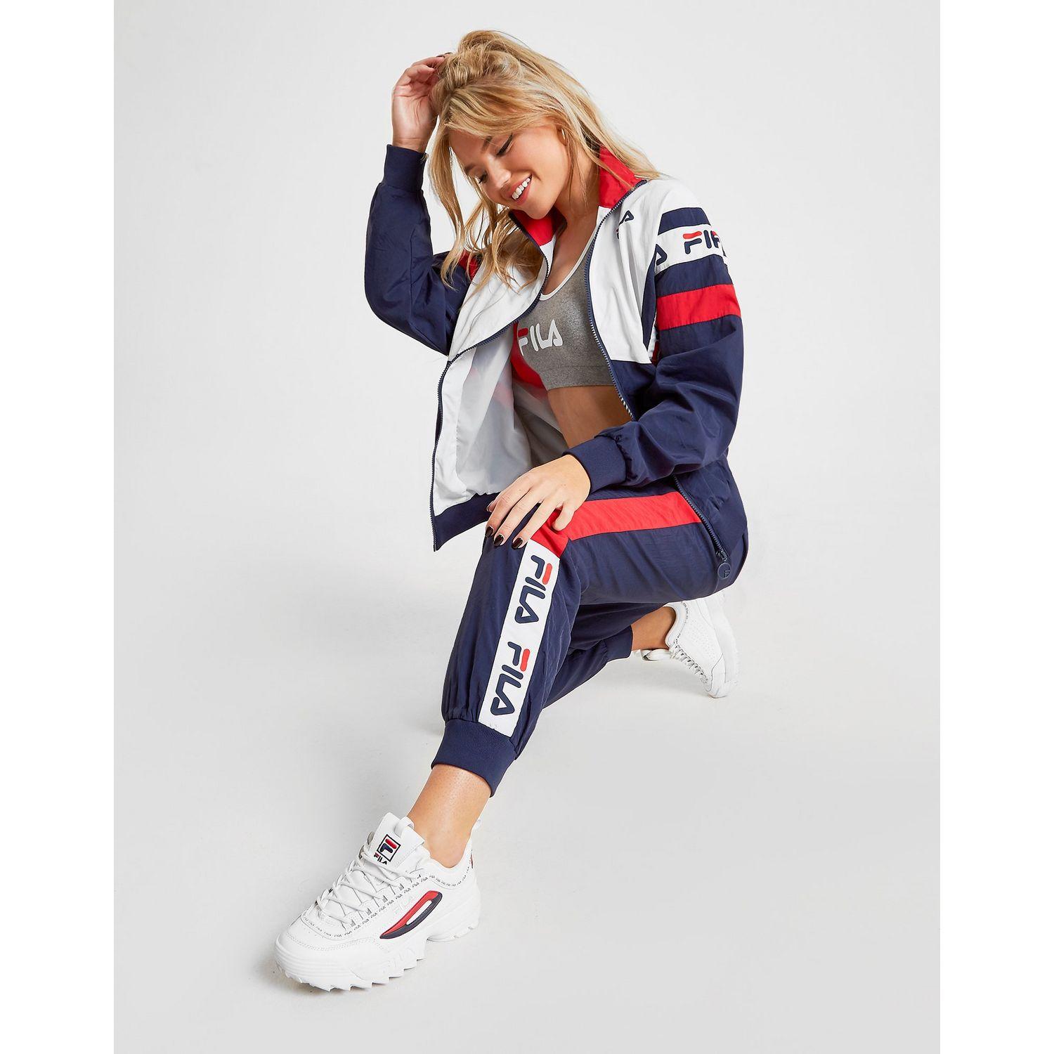 fila tape colour block woven track top