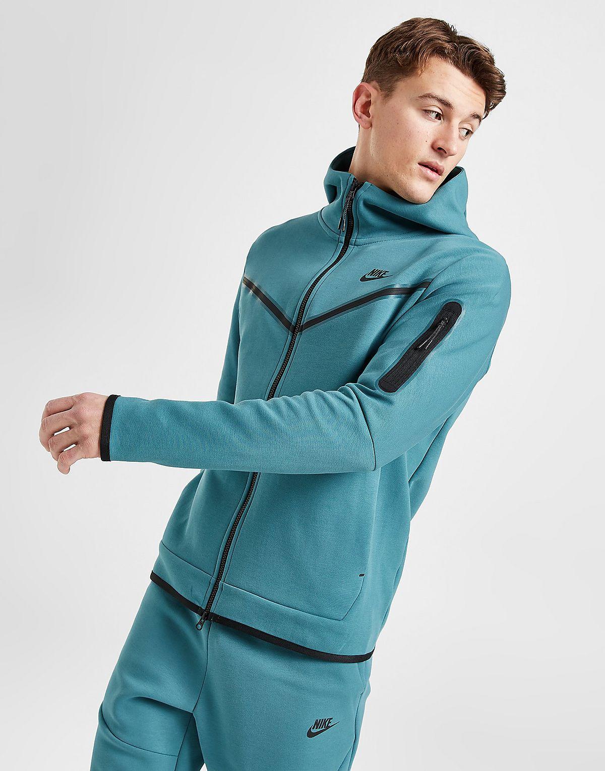 Nike Sportswear Tech Fleece Men's Full-Zip Hoodie Mineral Teal