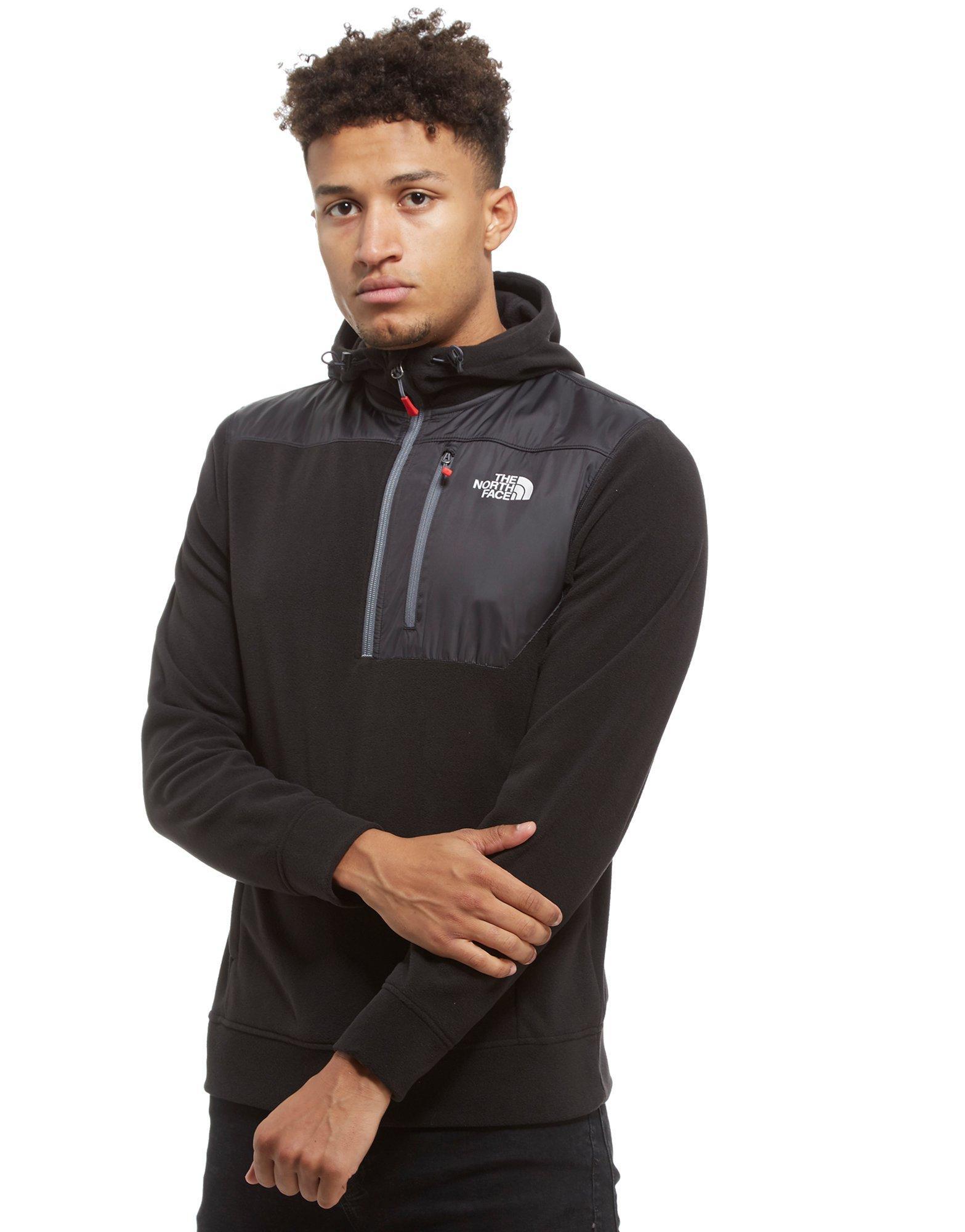 The North Face Fleece Hawker 1/4 Zip Hoodie in Black for ...