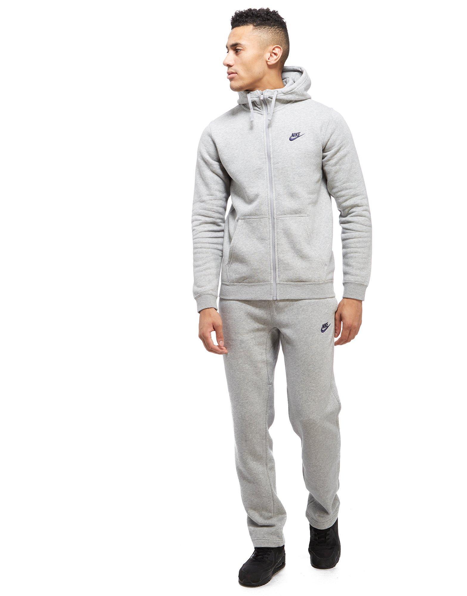 Nike Fleece Foundation Full Zip Hoody in Gray for Men - Lyst