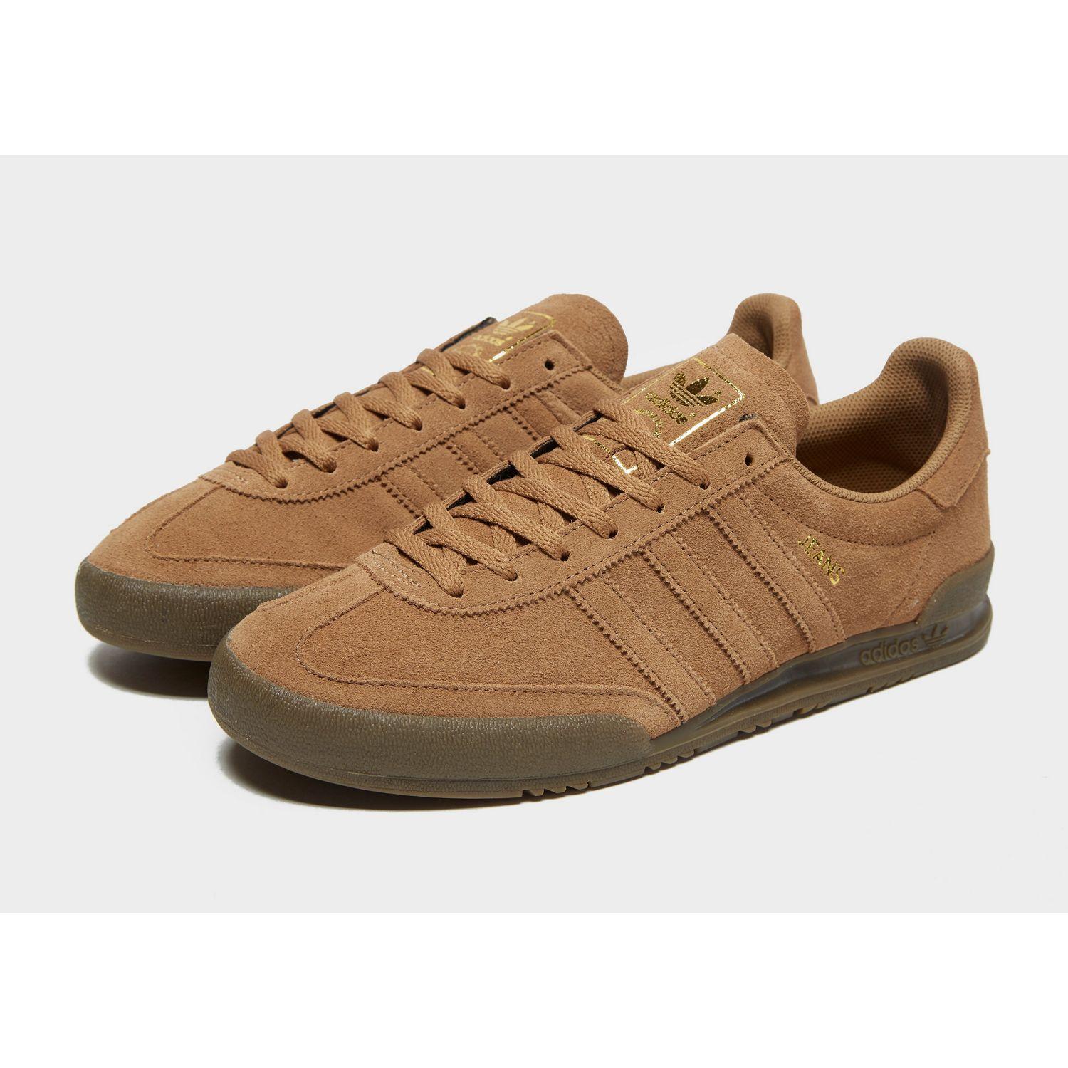 adidas jeans brown suede