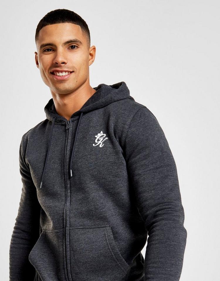 gym king zip through core fleece tracksuit