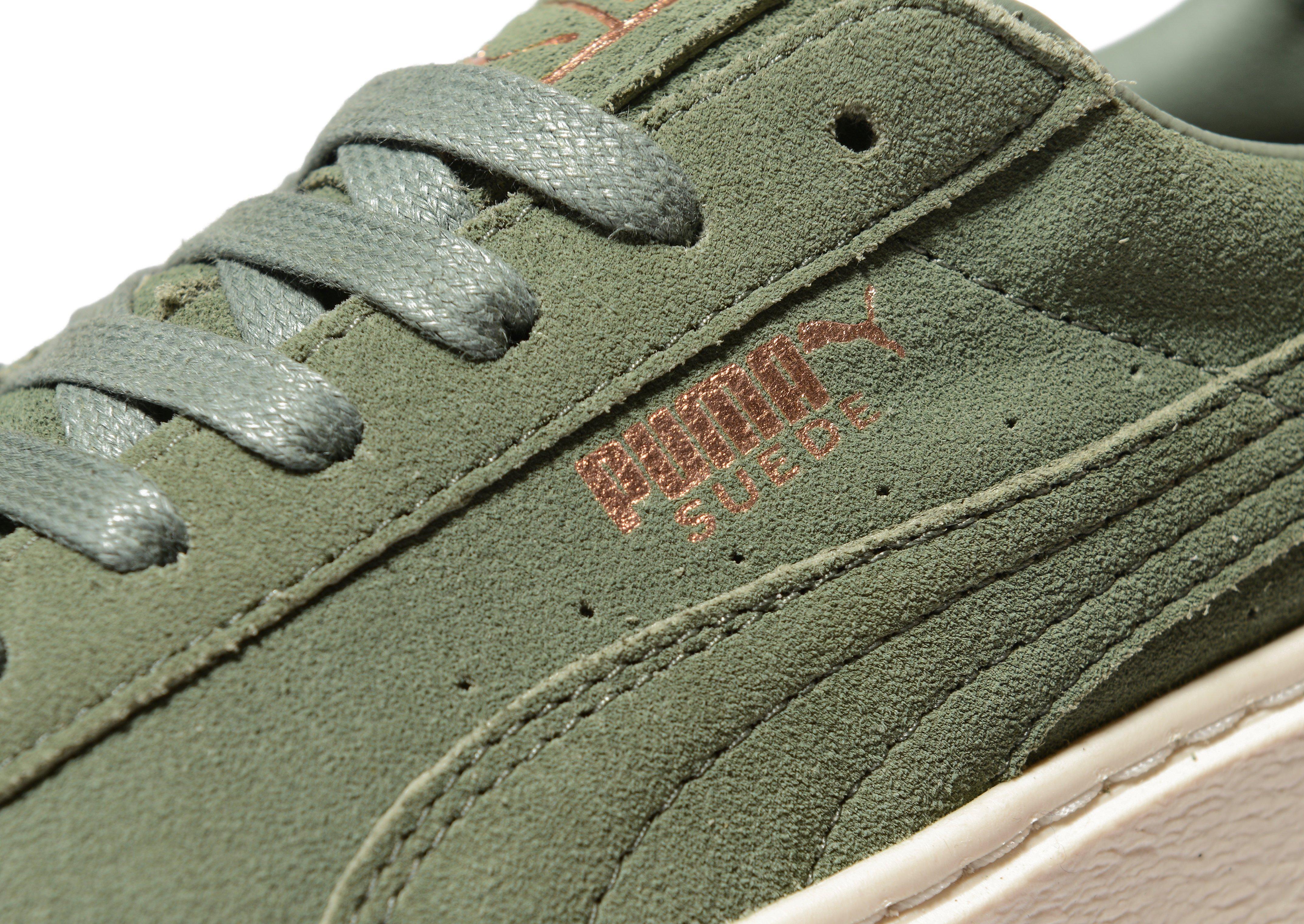 puma green platform shoes