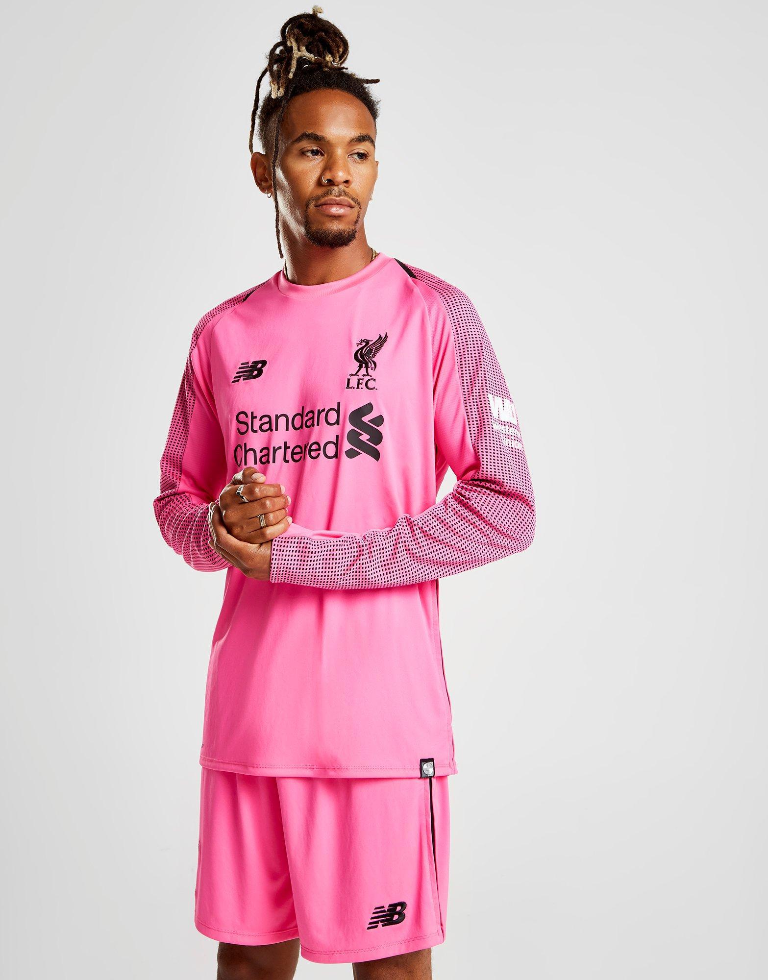 Pink liverpool goalie kit sale