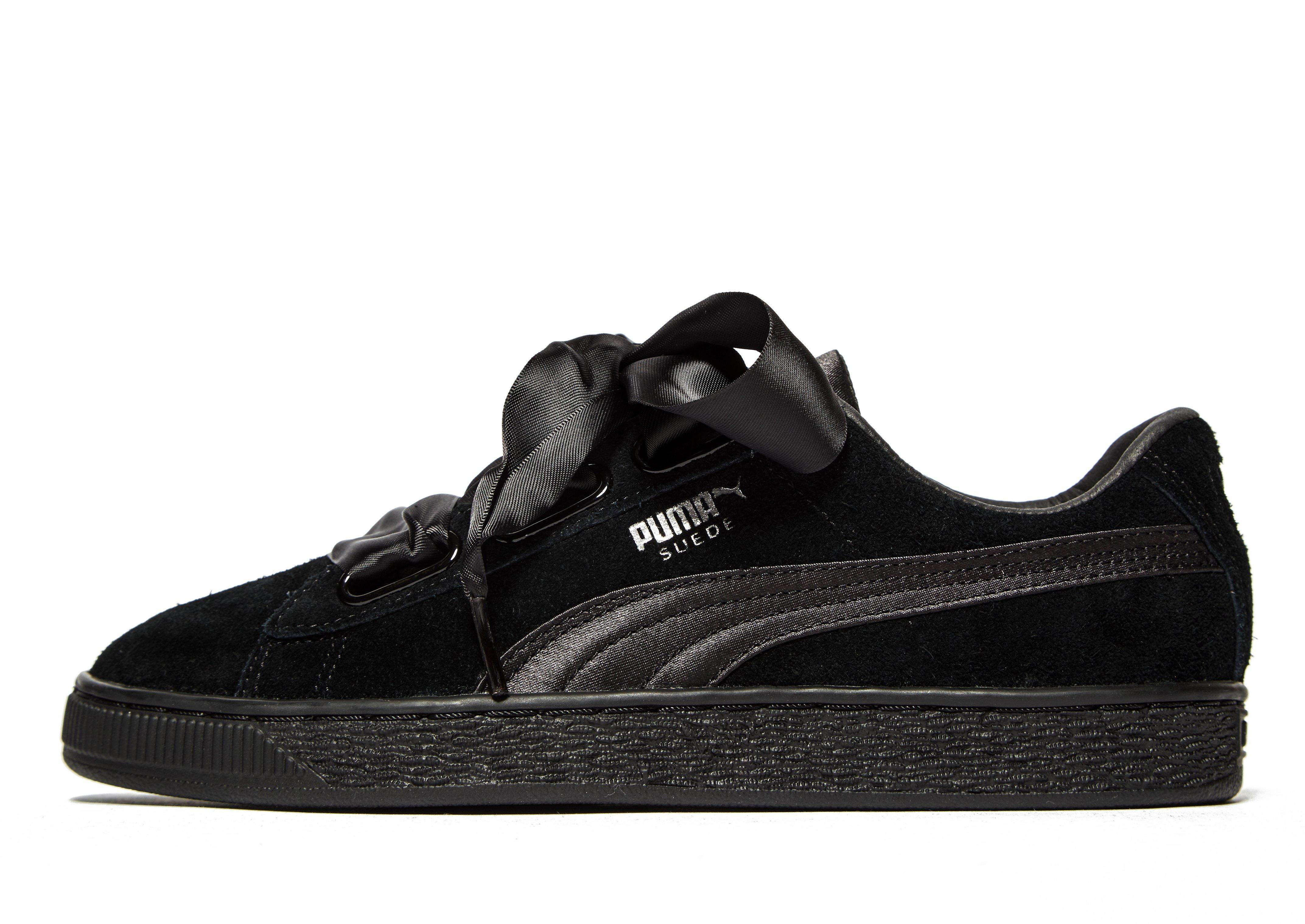 puma suede heart ep black